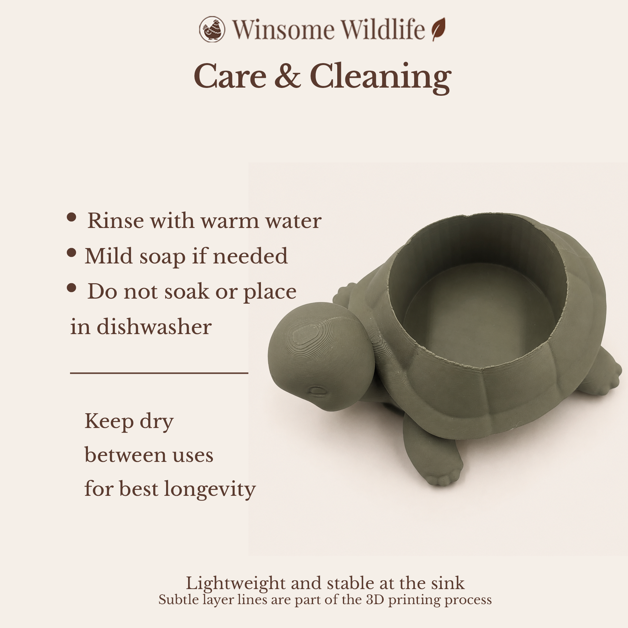 Turtle Universal Soap Holder - Winsome Wildlife