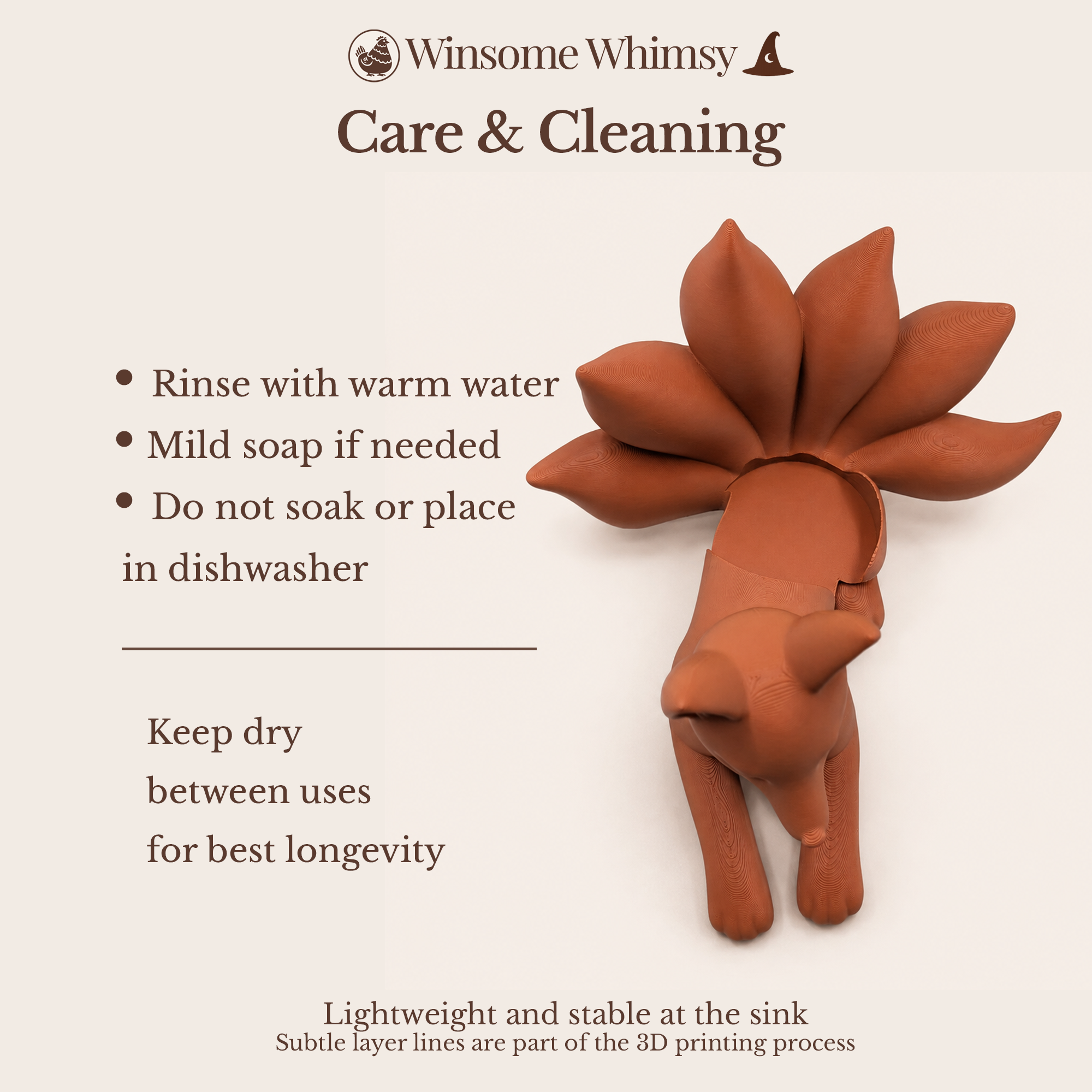 Kitsune Universal Soap Holder - Winsome Whimsy