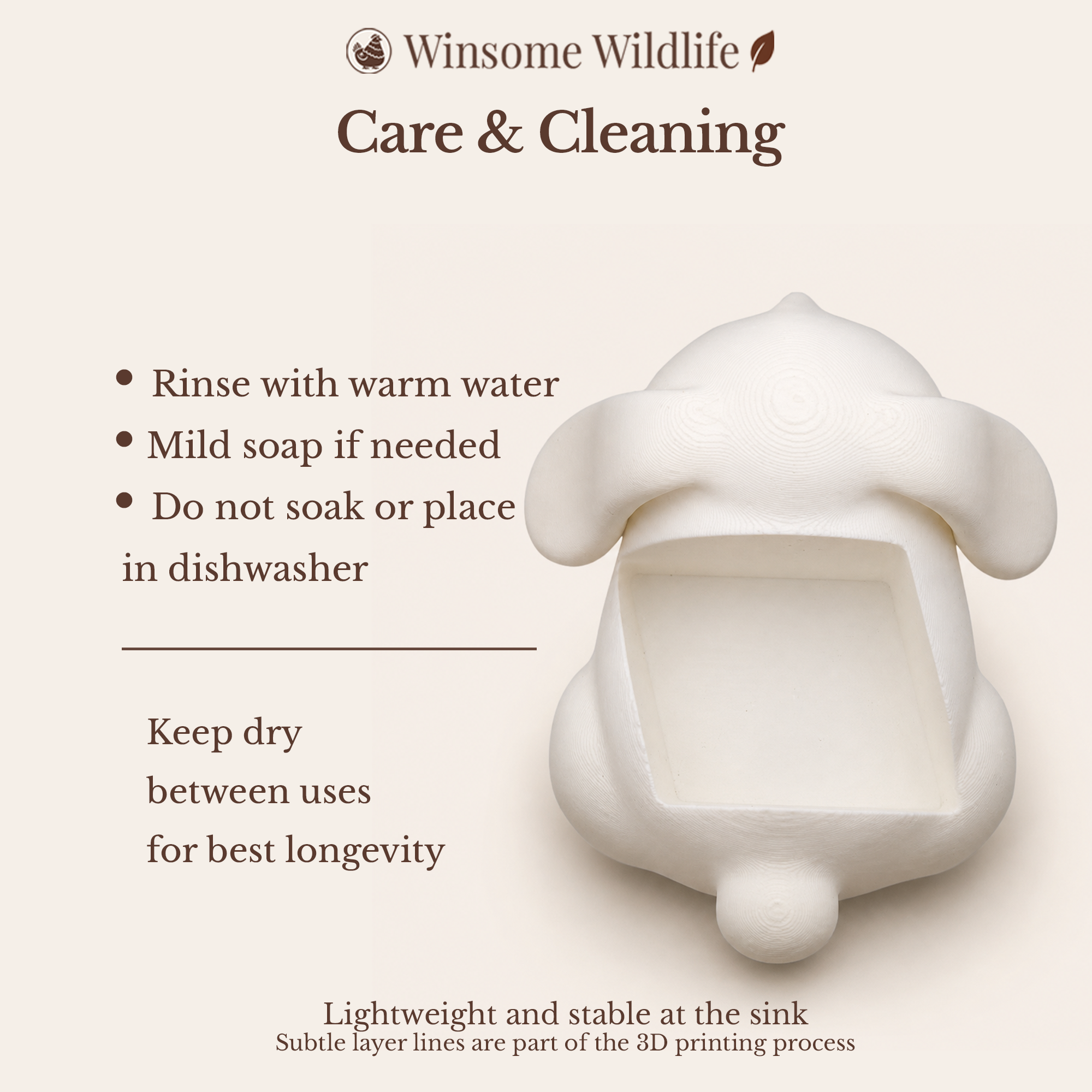 Bunny Soap Holder - Bath & Body Works Holder - Winsome Wildlife