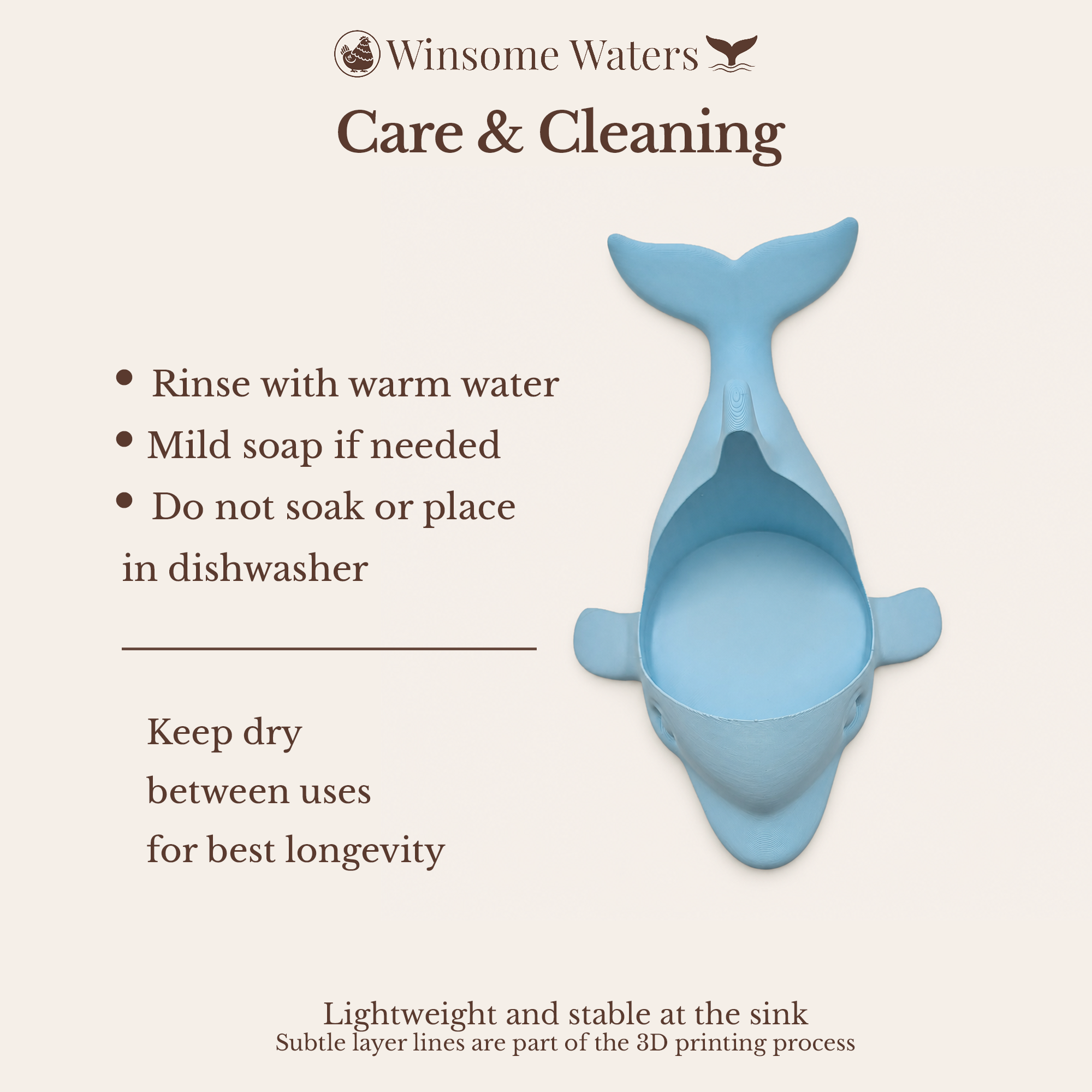 Dolphin Universal Soap Holder - Winsome Waters