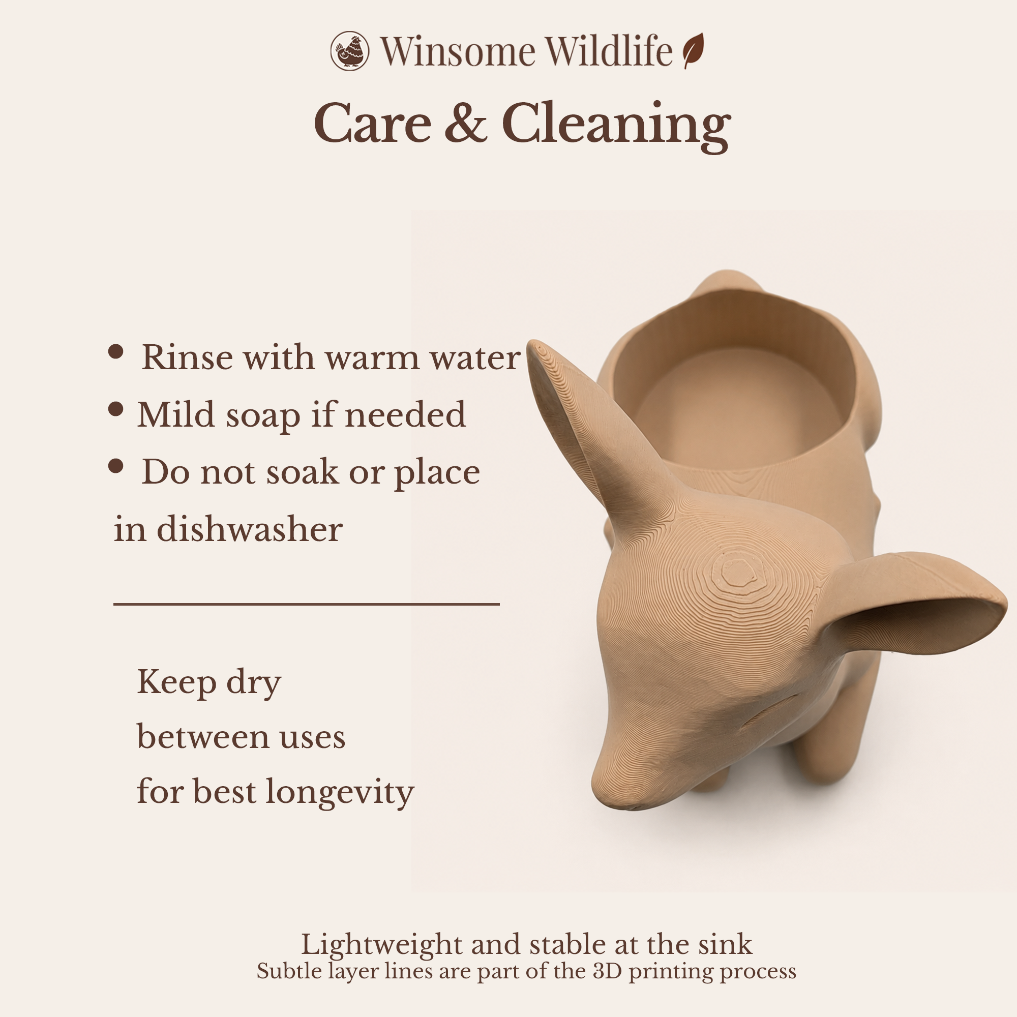 Deer Universal Soap Holder - Winsome Wildlife