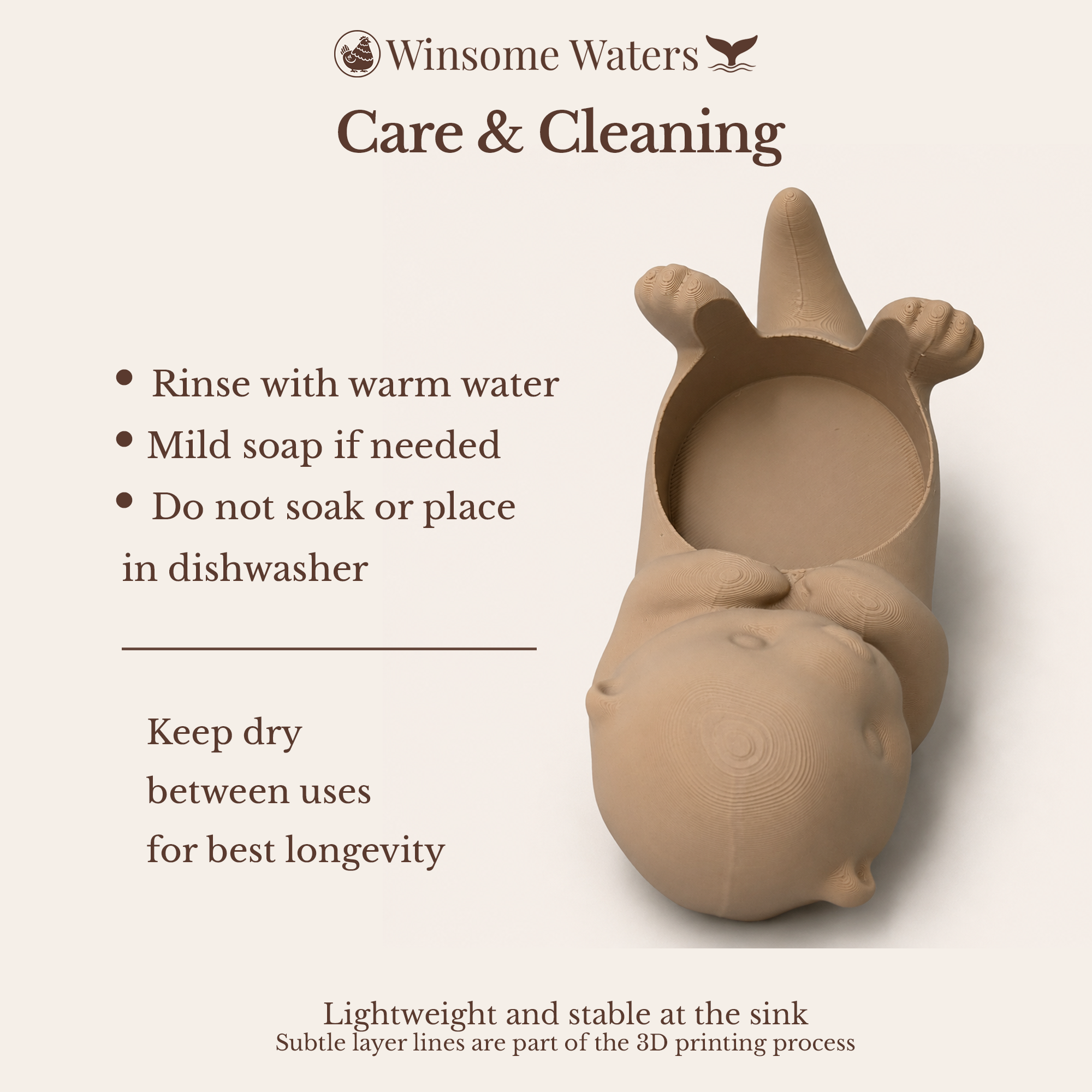 Otter Universal Soap Holder - Winsome Waters