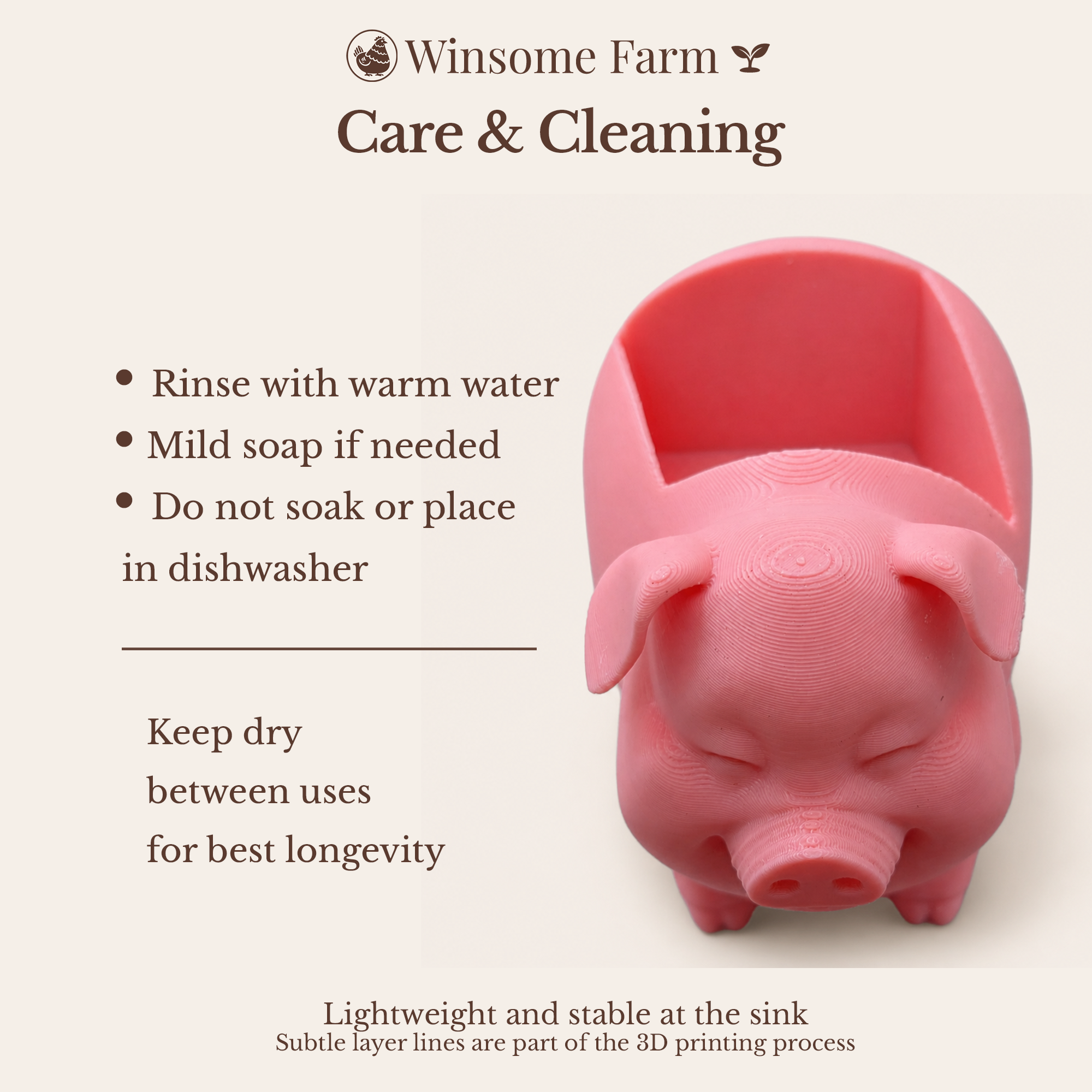 Pig Soap Holder - Bath & Body Works Holder - Winsome Farm