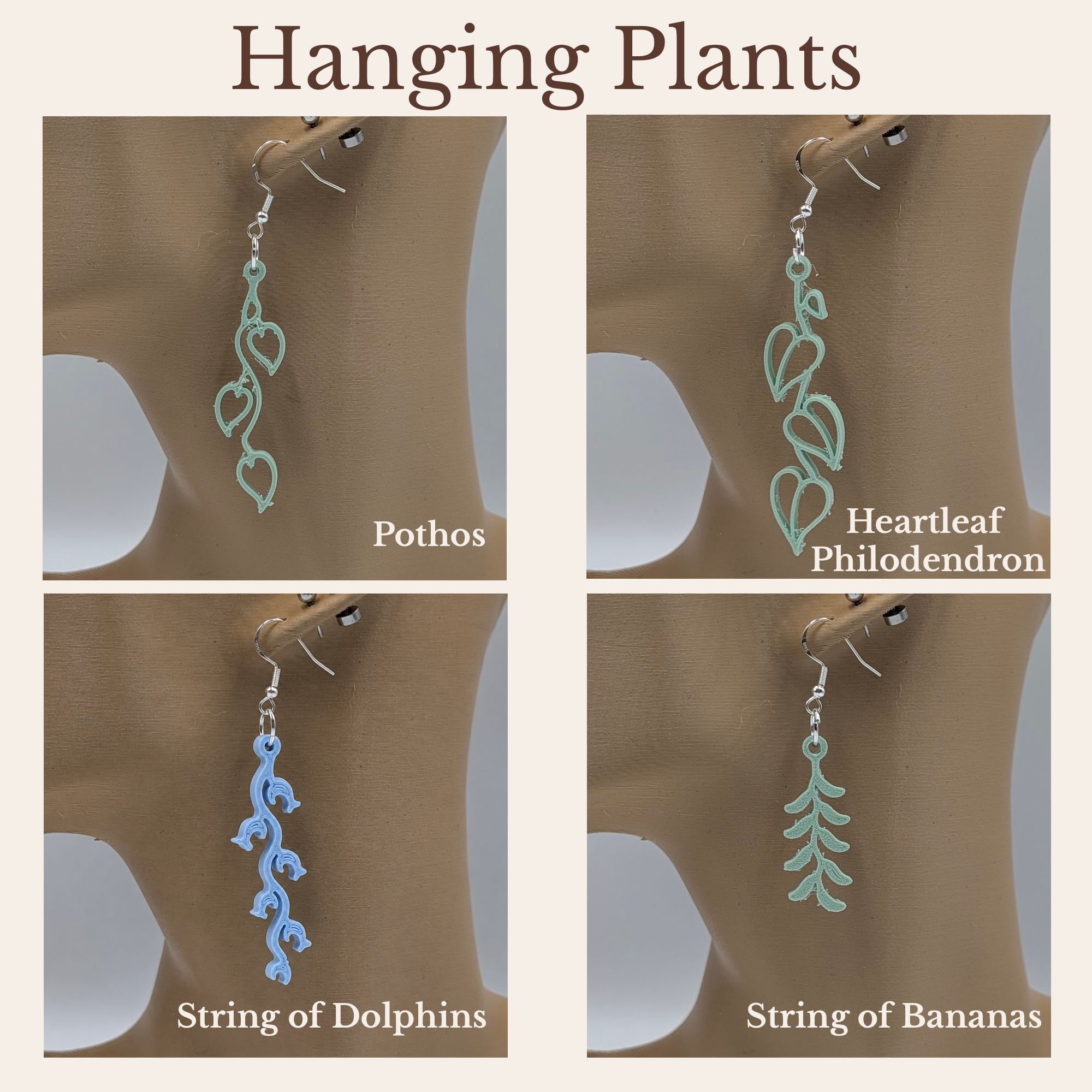 Houseplant Earrings
