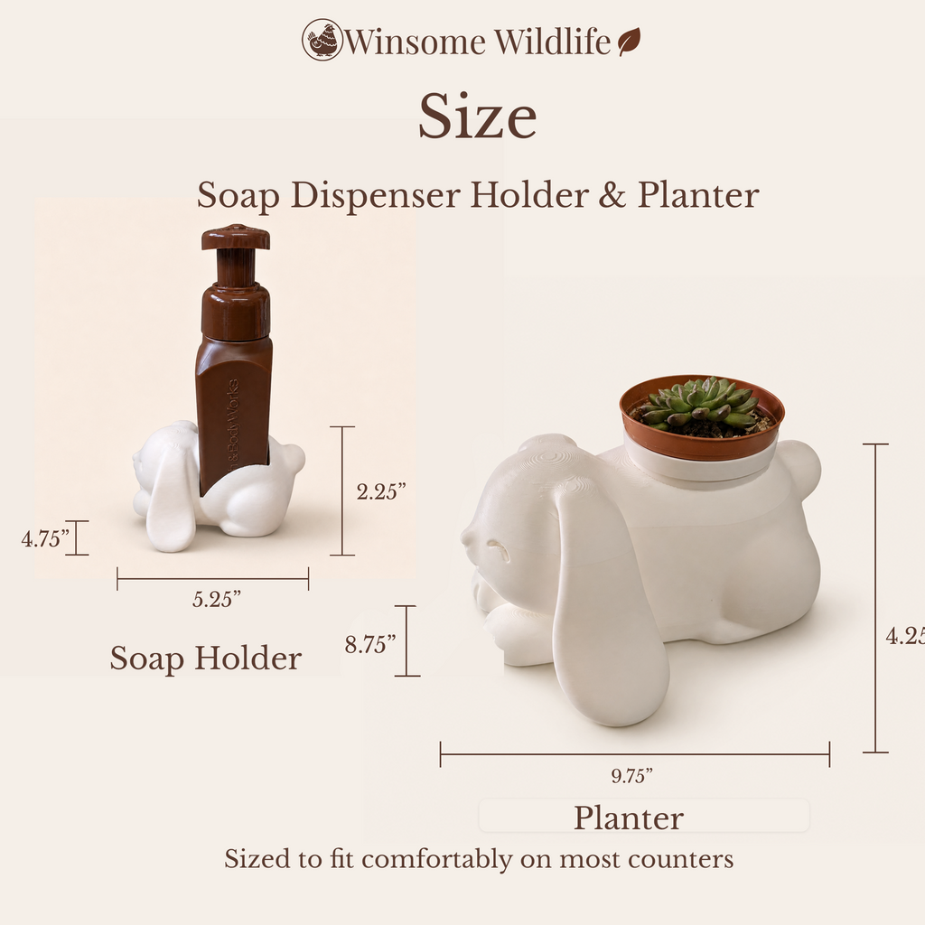 Bunny Planter and Soap Holder Bundle - Winsome Wildlife