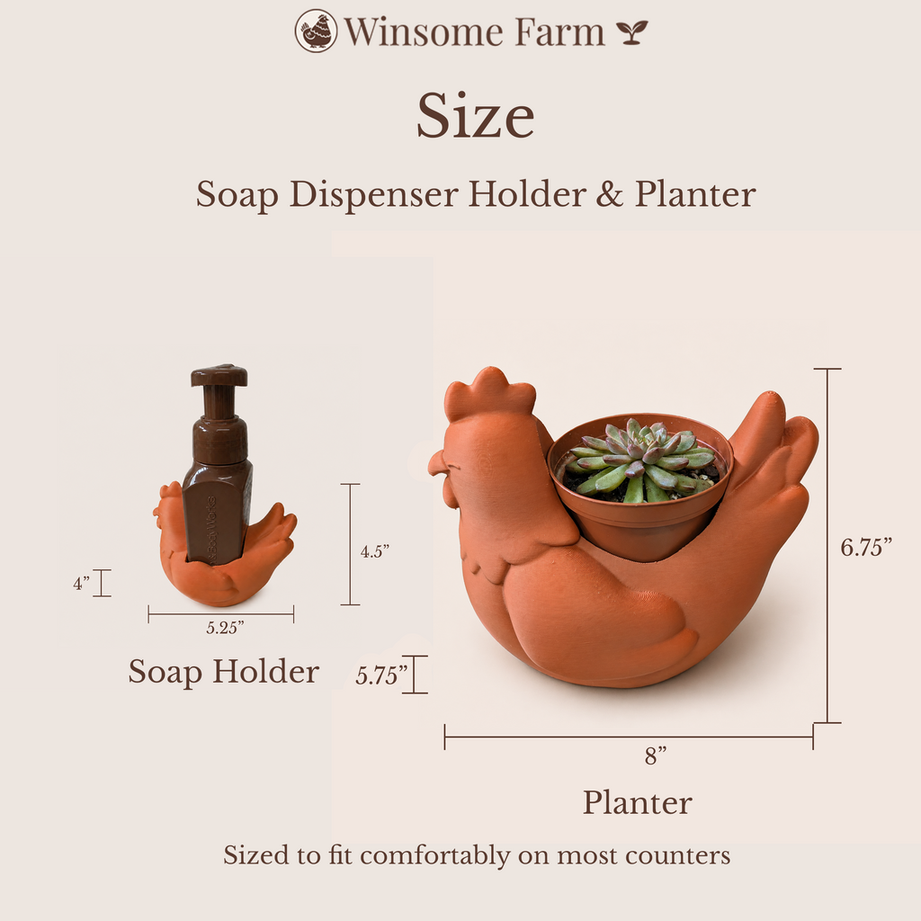 Chicken Planter and Soap Holder Bundle - Winsome Farm