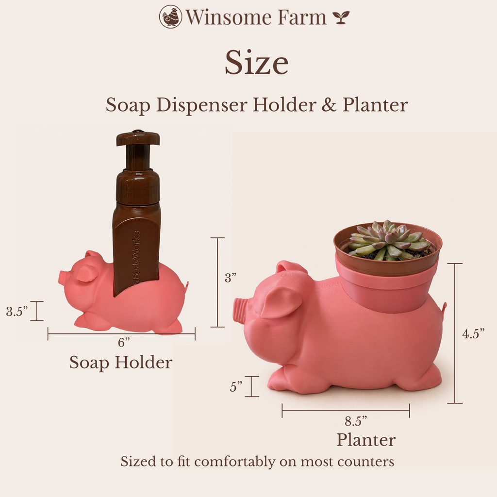 Pig Planter and Soap Holder Bundle - Winsome Farm