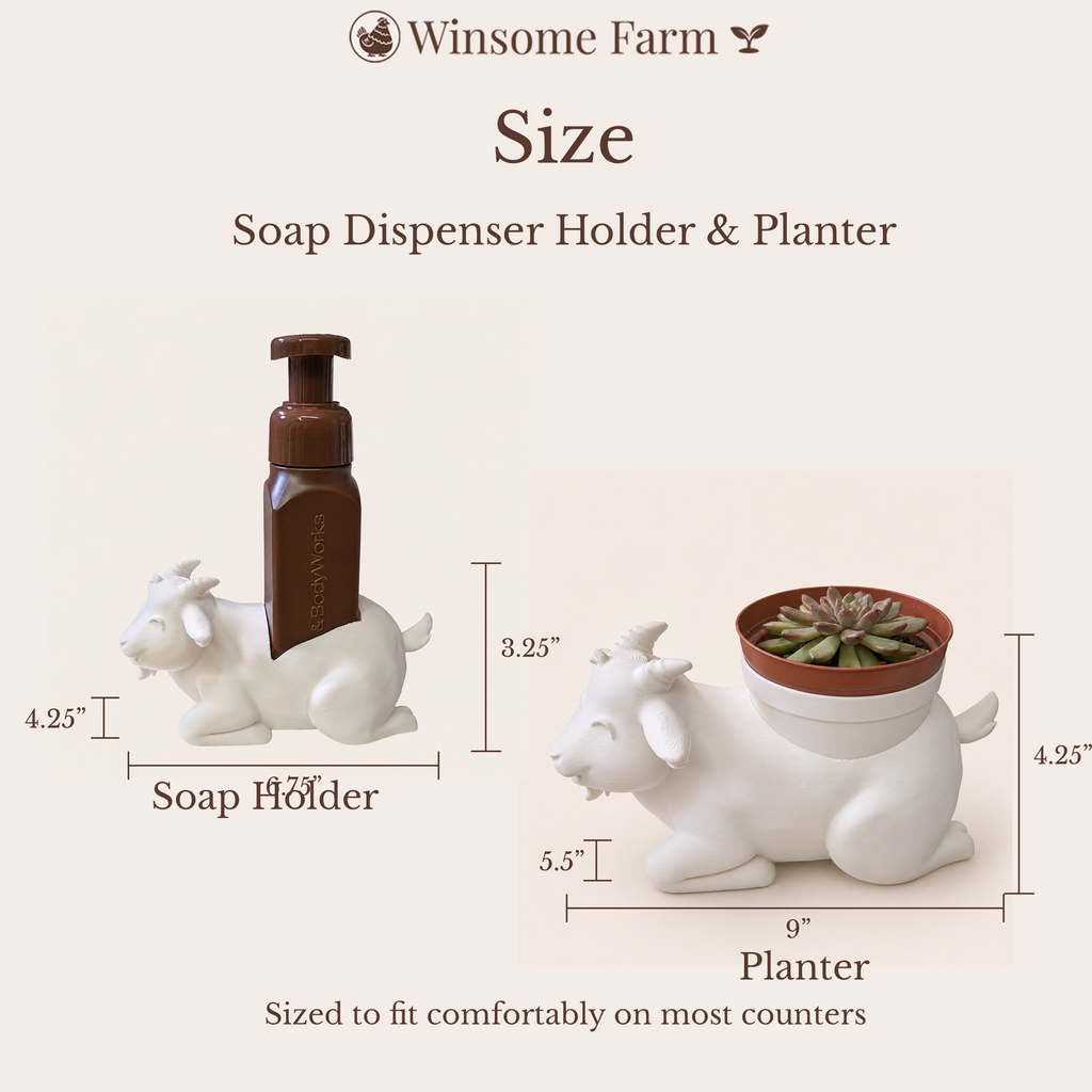 Goat Planter and Soap Holder Bundle - Winsome Farm