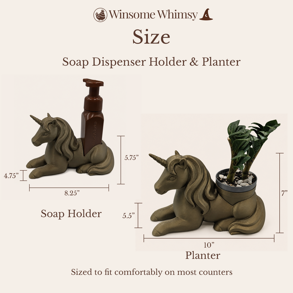 Unicorn Planter and Soap Holder Bundle - Winsome Whimsy