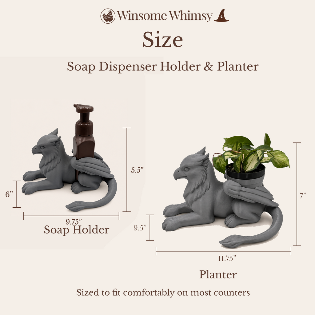Griffin Planter and Soap Holder Bundle - Winsome Whimsy