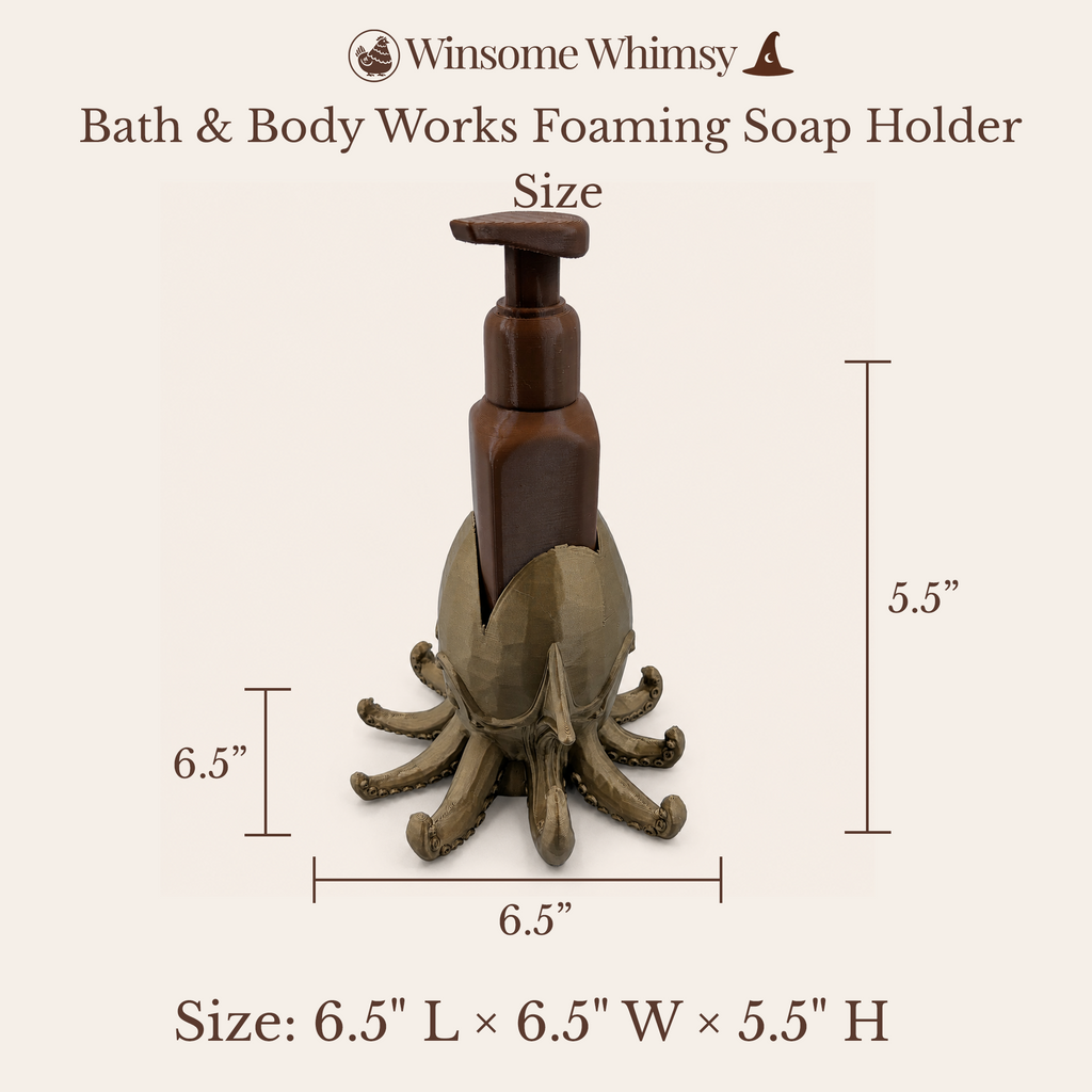 Steampunk Squid Planter and Soap Holder Set - Winsome Whimsy Bundle - Coordinated