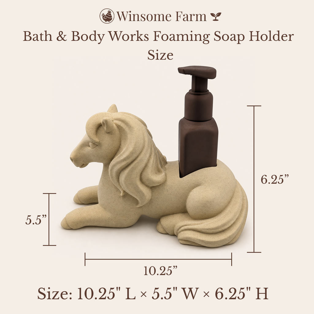 Windswept Horse Planter and Soap Holder Set - Winsome Farm Bundle - Coordinated