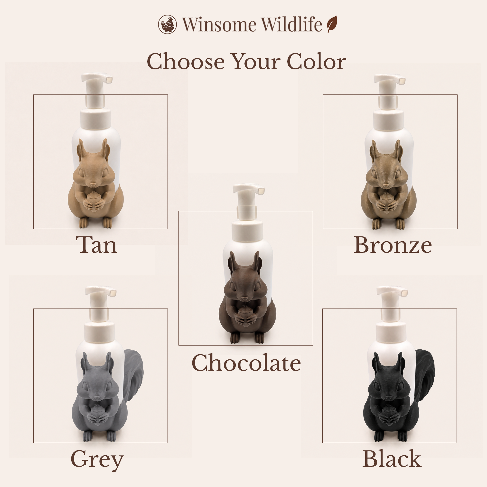 Squirrel Universal Soap Holder - Winsome Wildlife