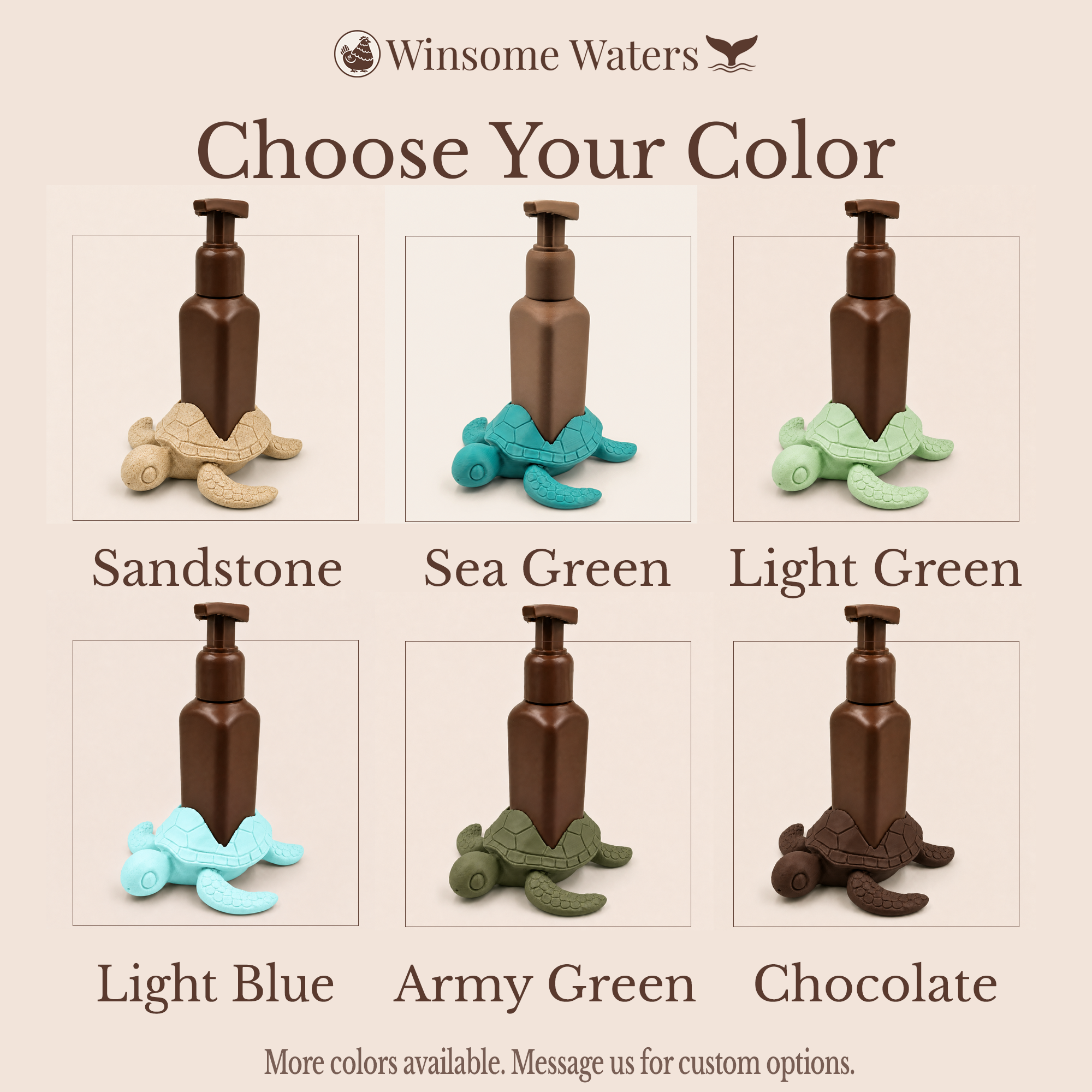 Sea Turtle - Winsome Waters Soap Dispenser Holder