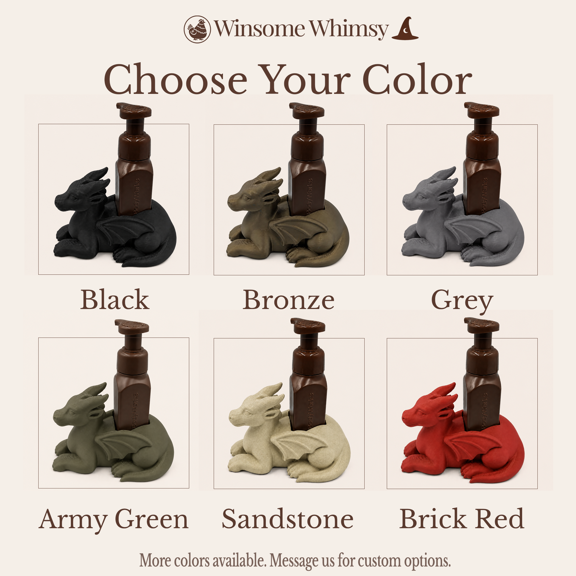 Dragon - Winsome Whimsy Fantasy Soap Dispenser Holder