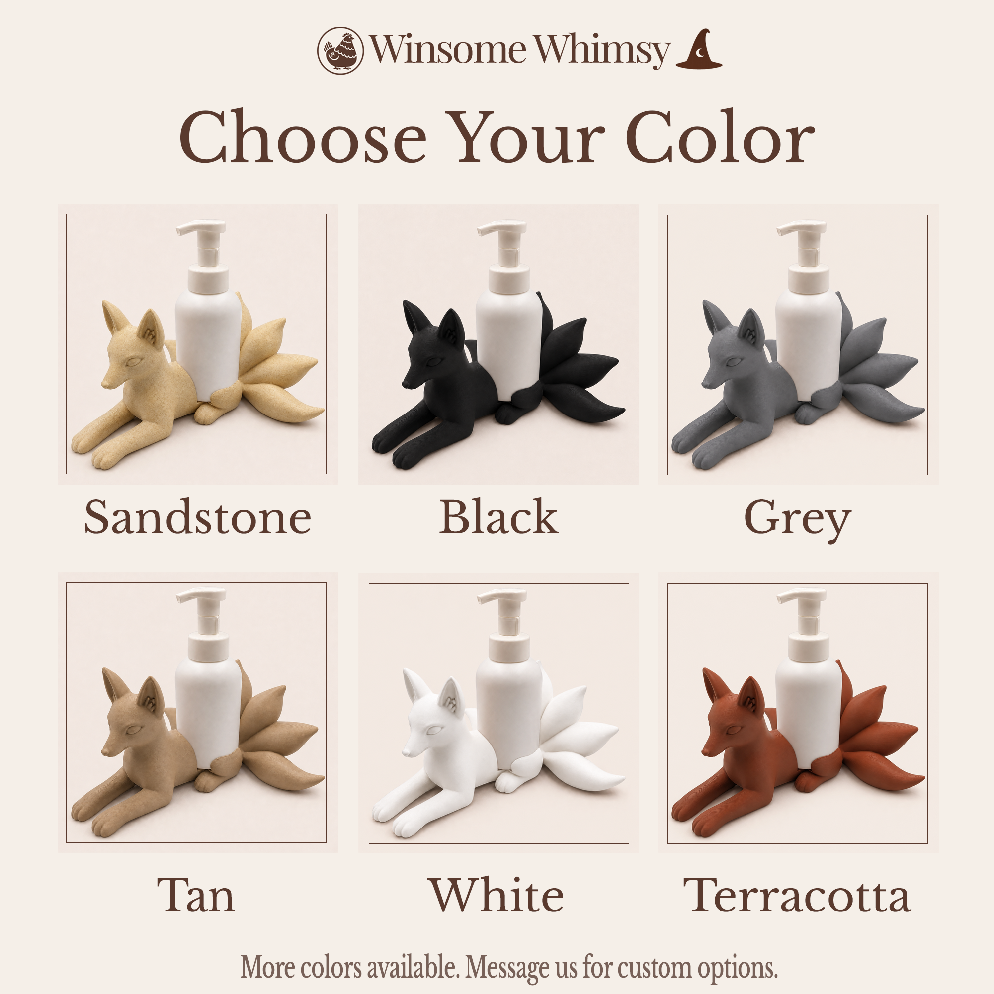 Kitsune Universal Soap Holder - Winsome Whimsy
