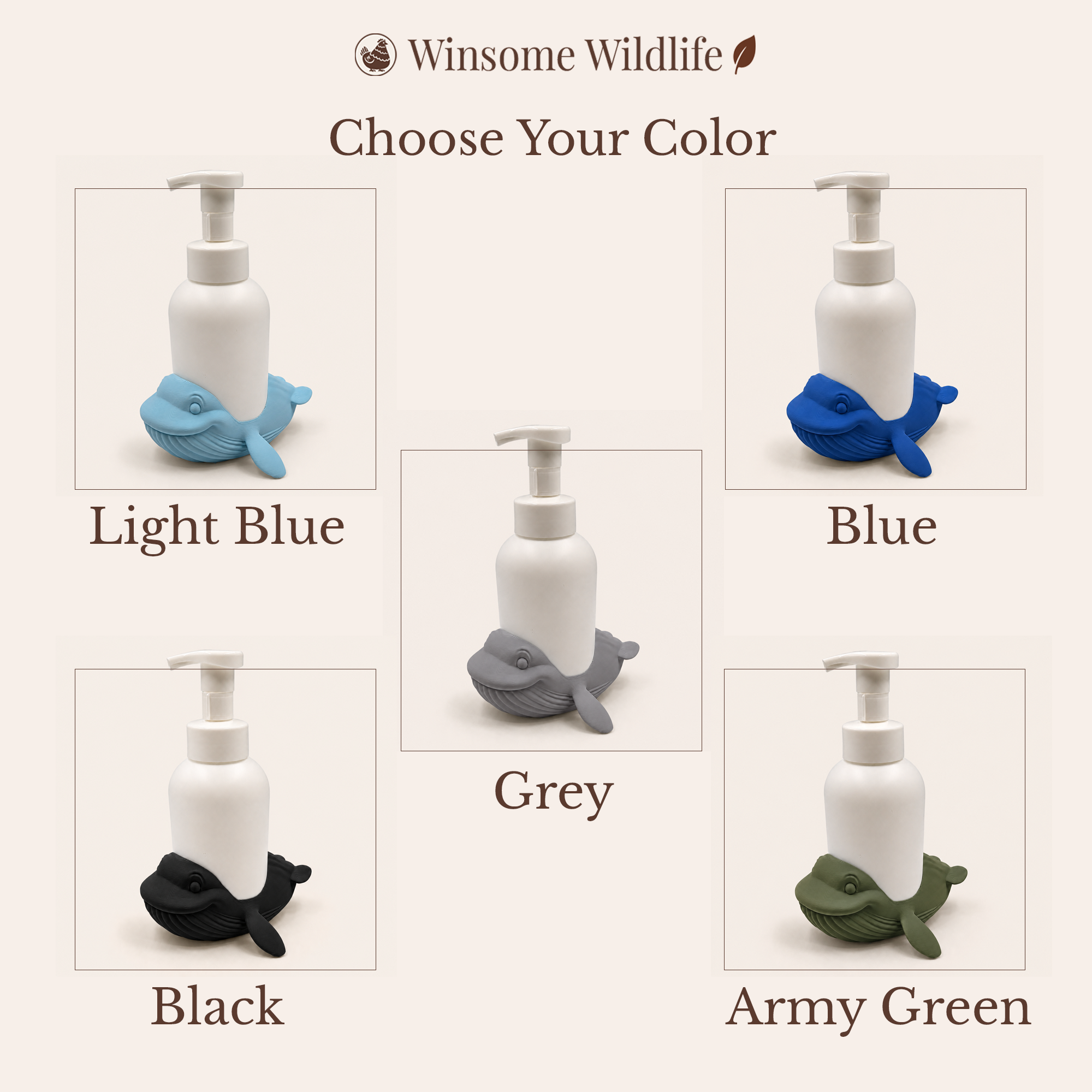 Whale Universal Soap Holder - Winsome Waters