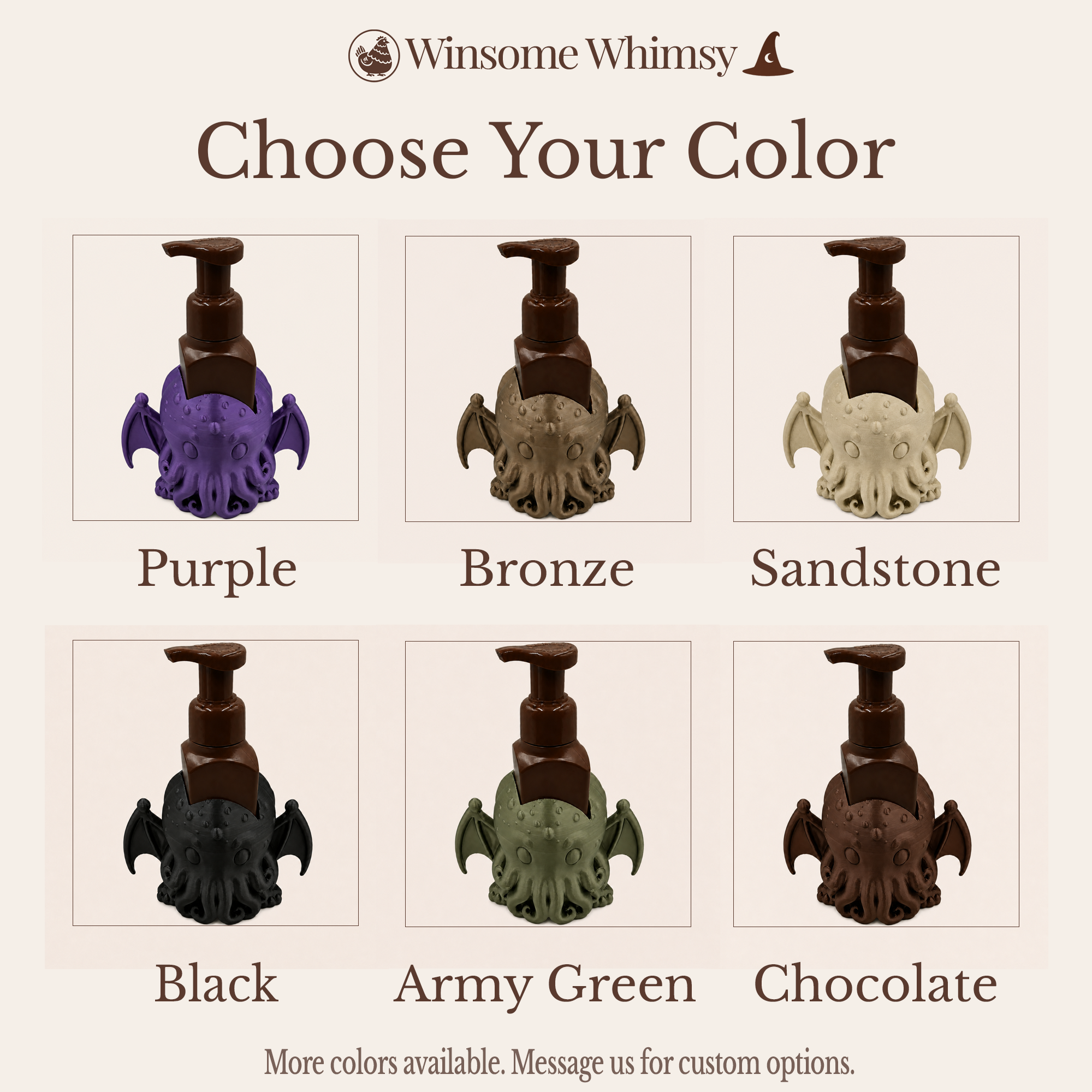Cthulhu - Winsome Whimsy Fantasy Soap Dispenser Holder