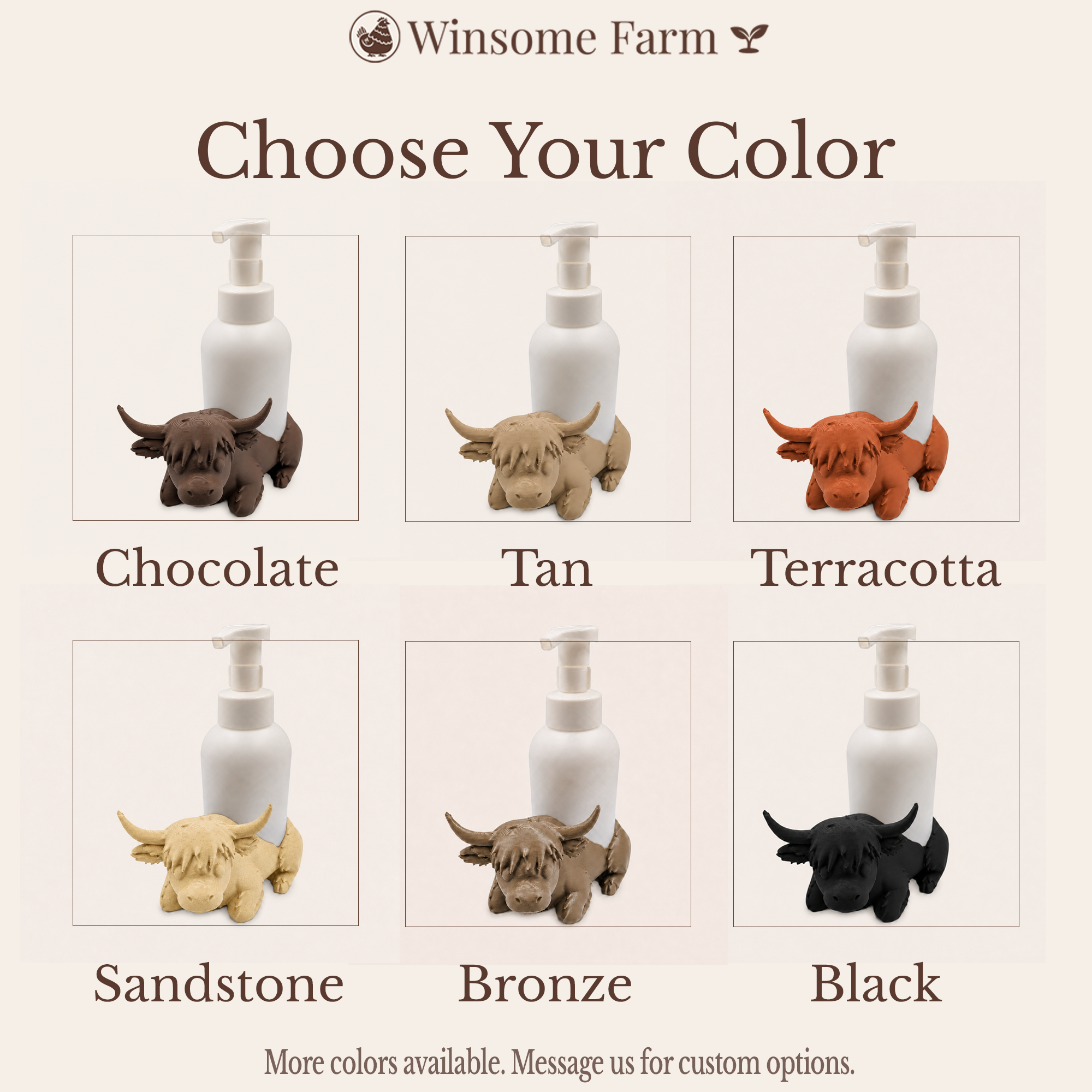 Highland Cow Universal Soap Holder - Winsome Farm