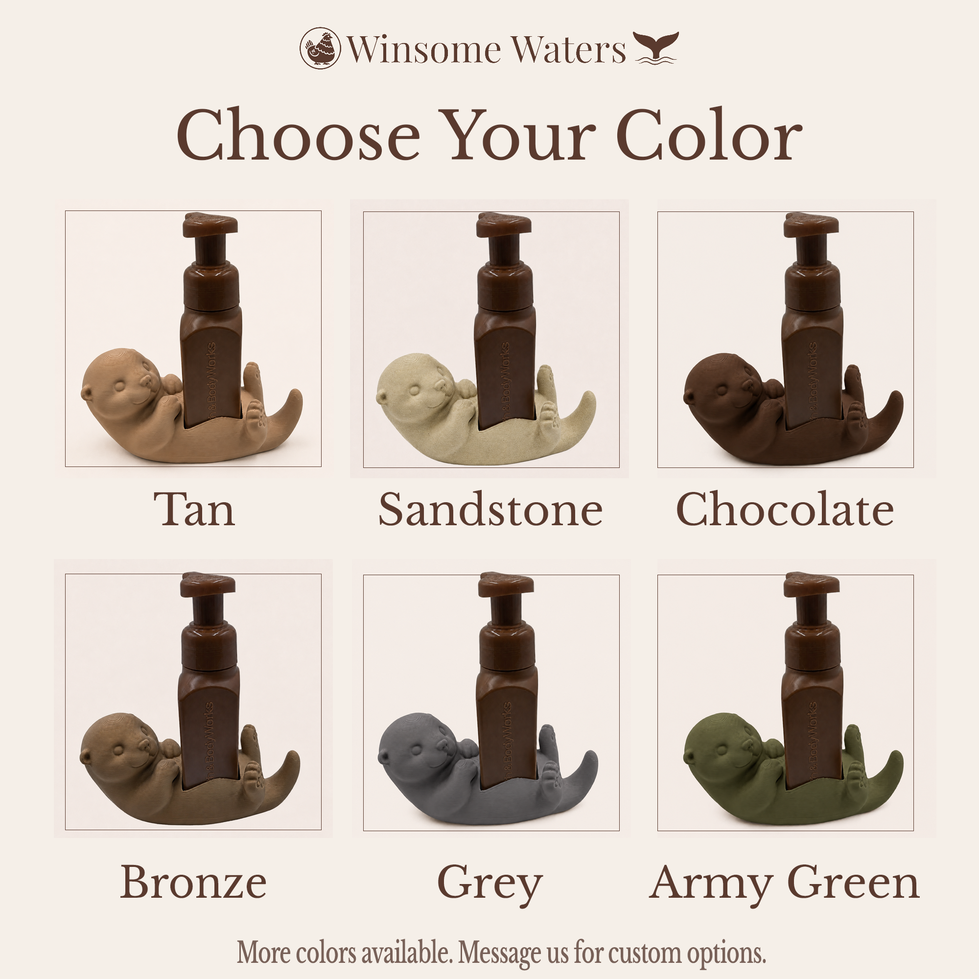 Otter - Winsome Waters Soap Dispenser Holder
