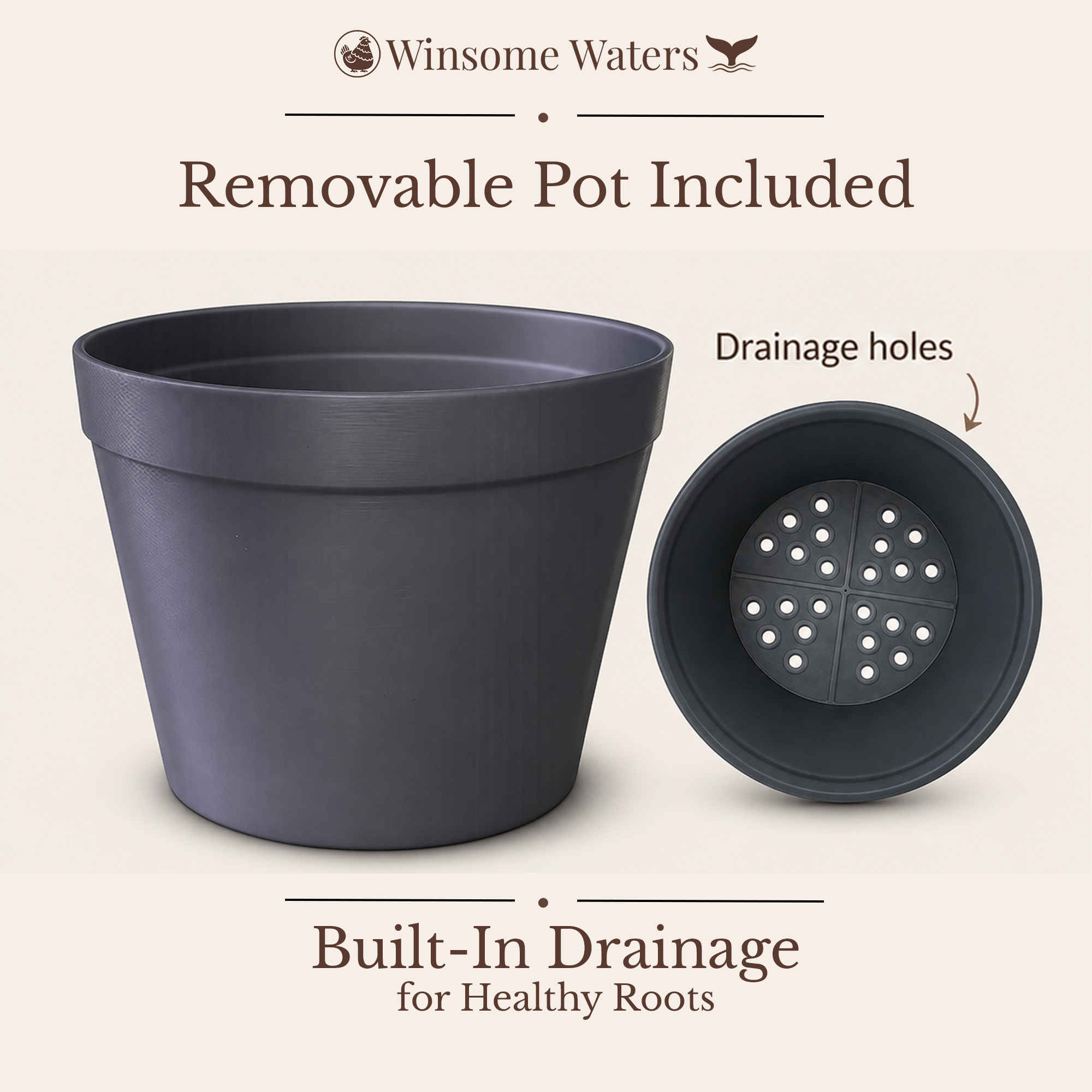 Sea Turtle Planter - Winsome Waters Planter