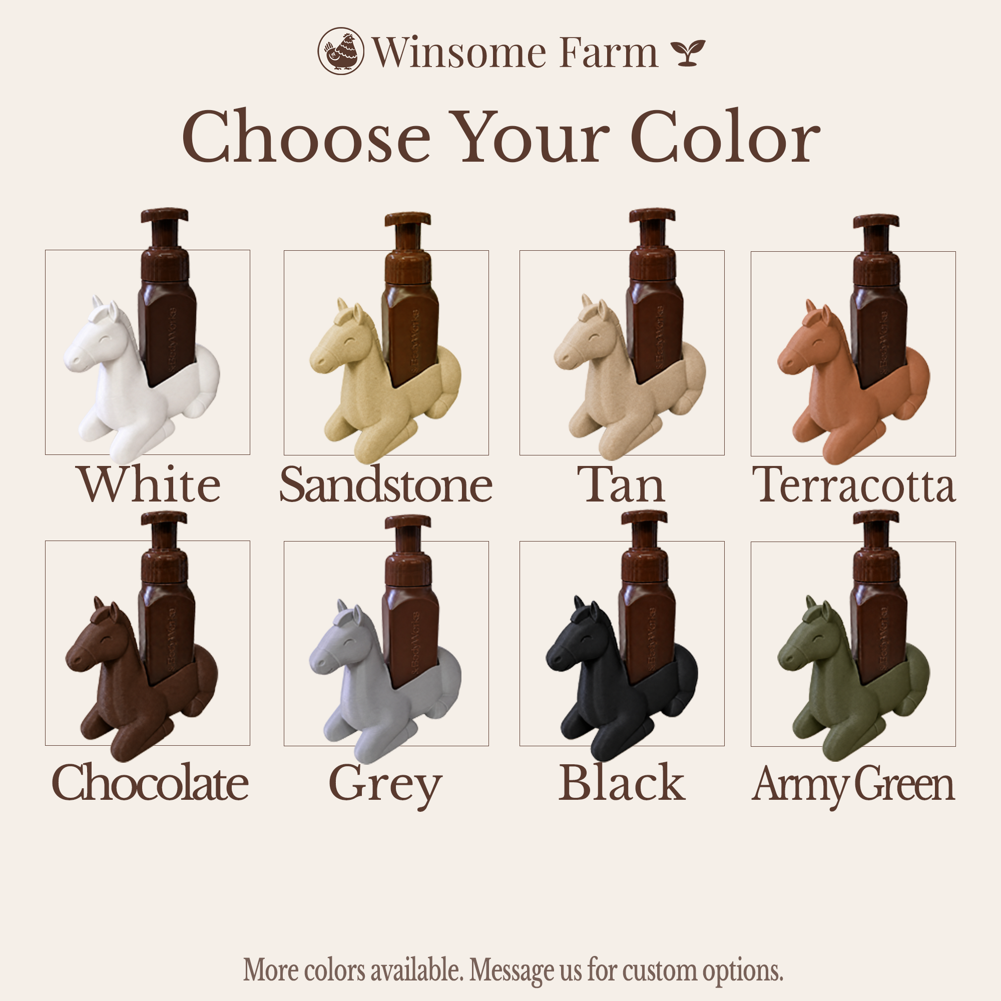 Horse Soap Holder - Bath & Body Works Holder - Winsome Farm
