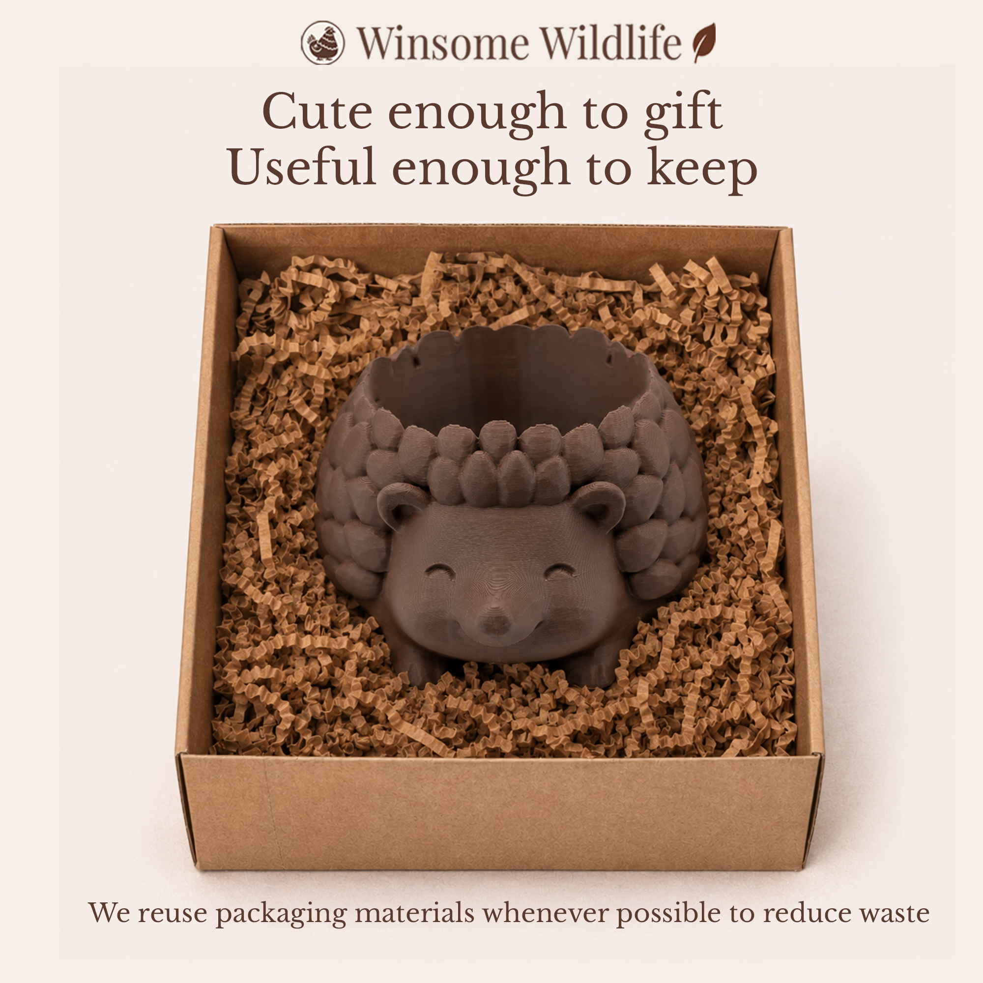Hedgehog Universal Soap Holder - Winsome Wildlife