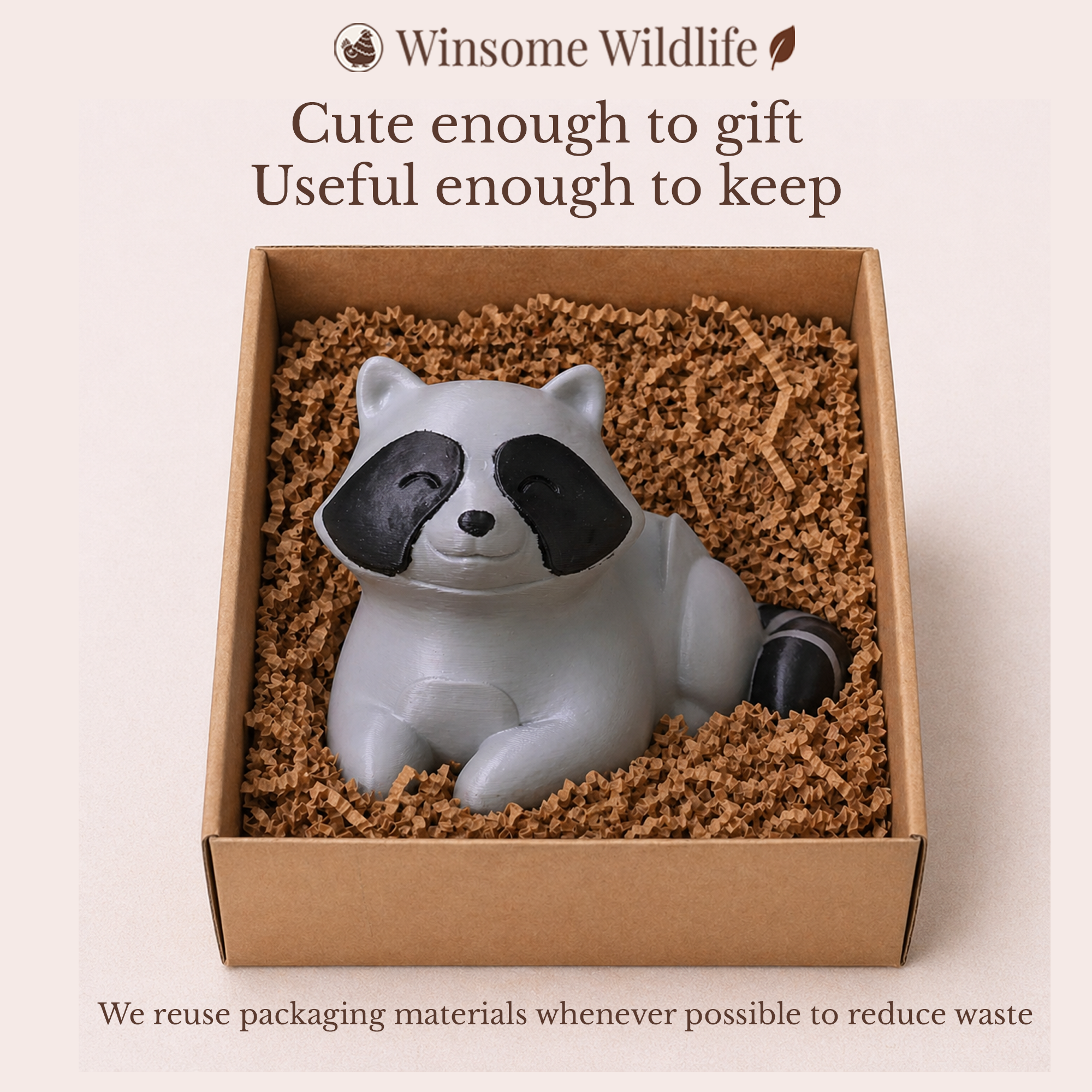 Raccoon Soap Holder - Bath & Body Works Holder - Winsome Wildlife
