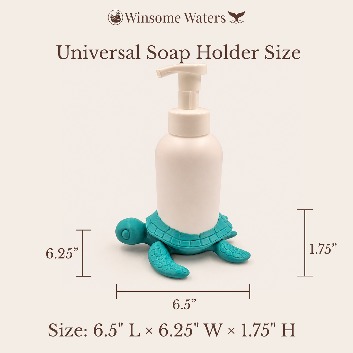Sea Turtle Planter and Soap Holder Set - Winsome Waters Bundle - Coordinated