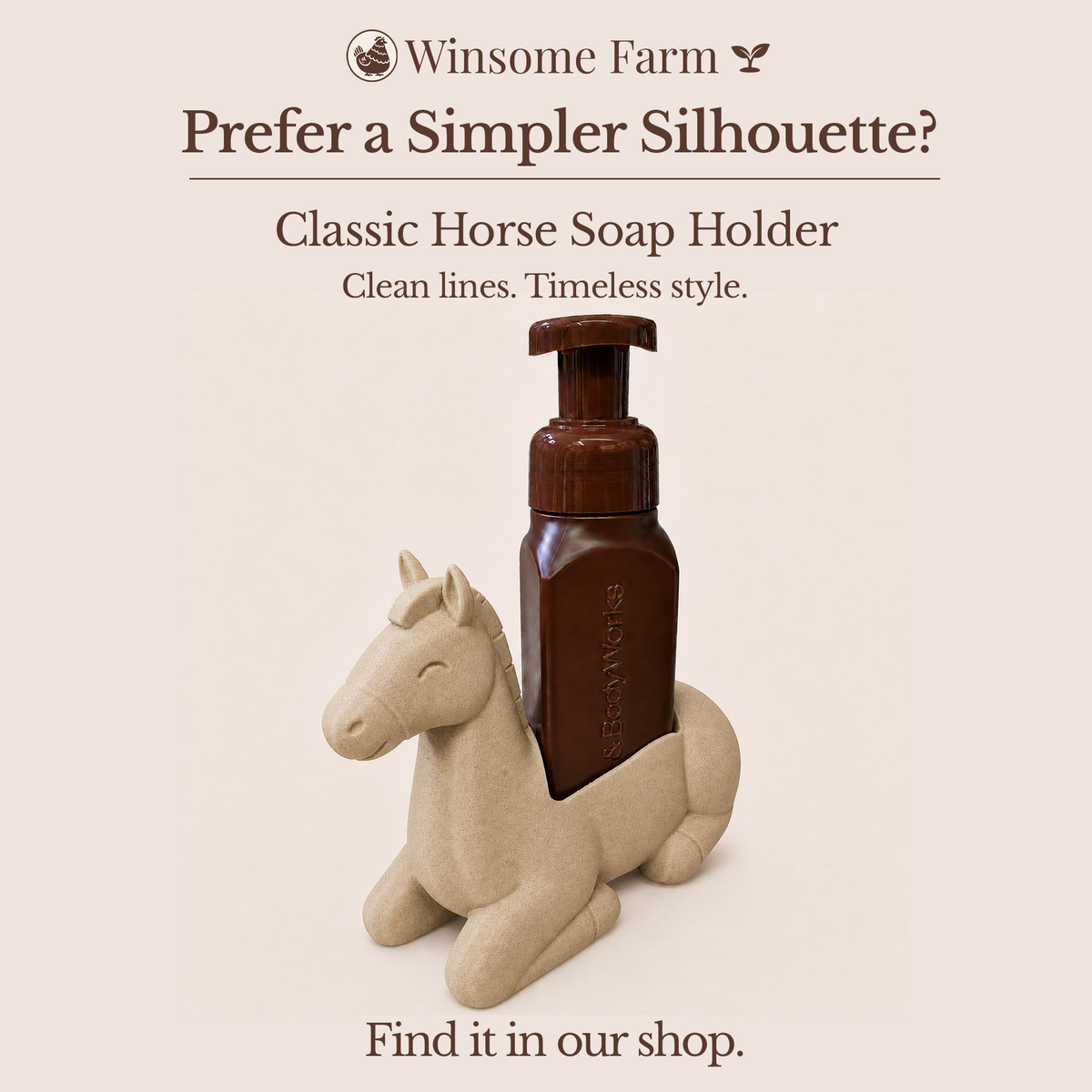 Windswept Horse Bath & Body Works Foaming Soap Holder