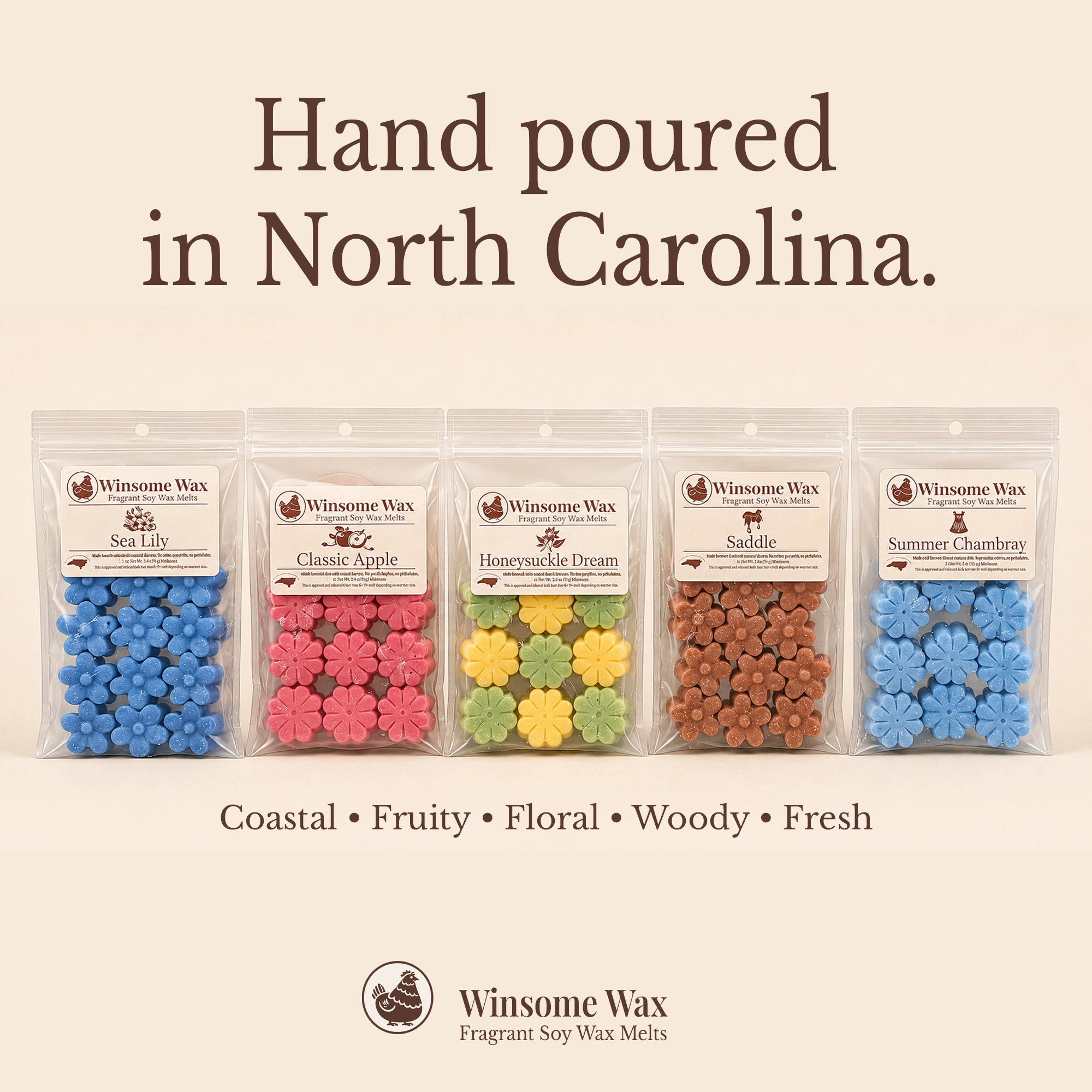 Hand Poured Soy Wax Melts - Choose Your Fragrance
