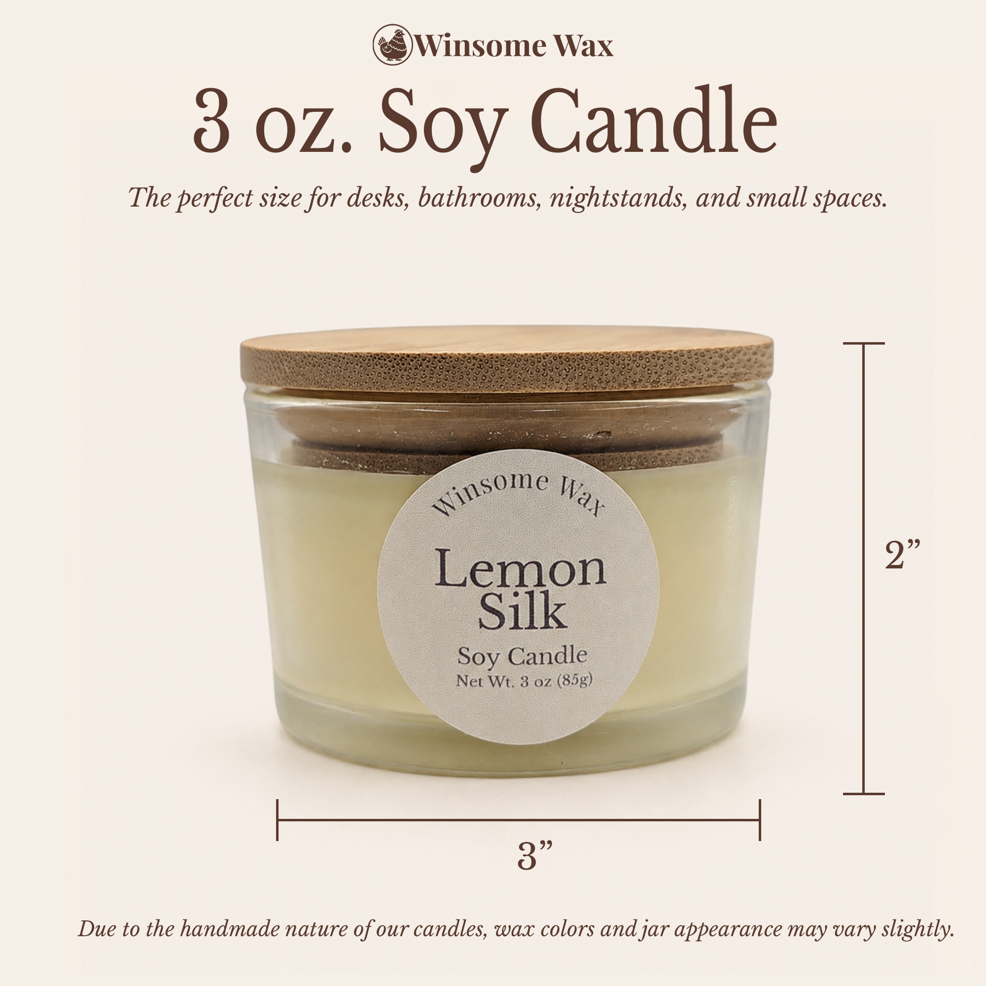 Small Batch 3 oz Soy Candle - Choose Your Fragrance - Limited Quantities