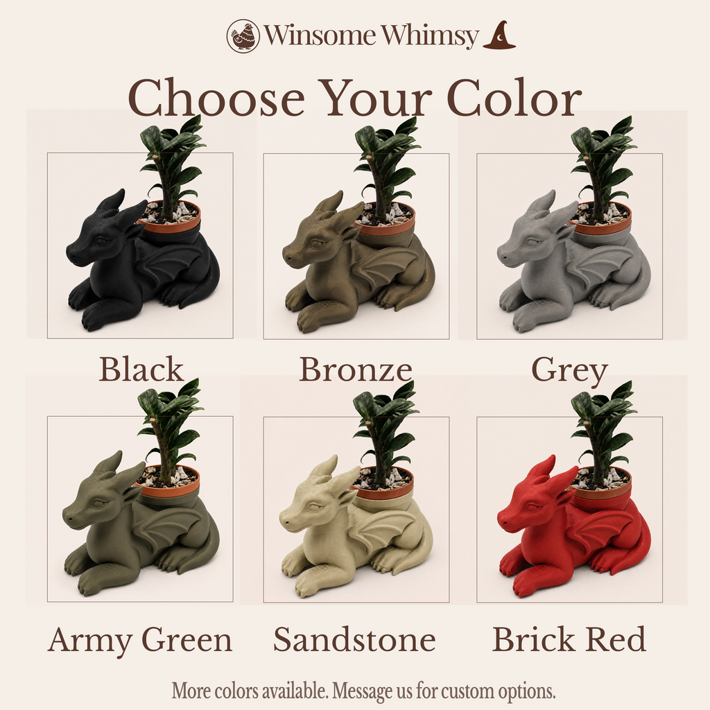 Dragon Planter and Soap Holder Bundle - Winsome Whimsy