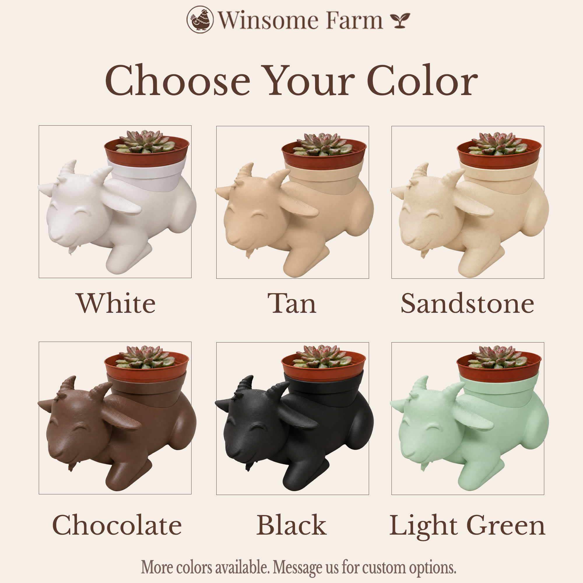 Goat Planter - Winsome Farm