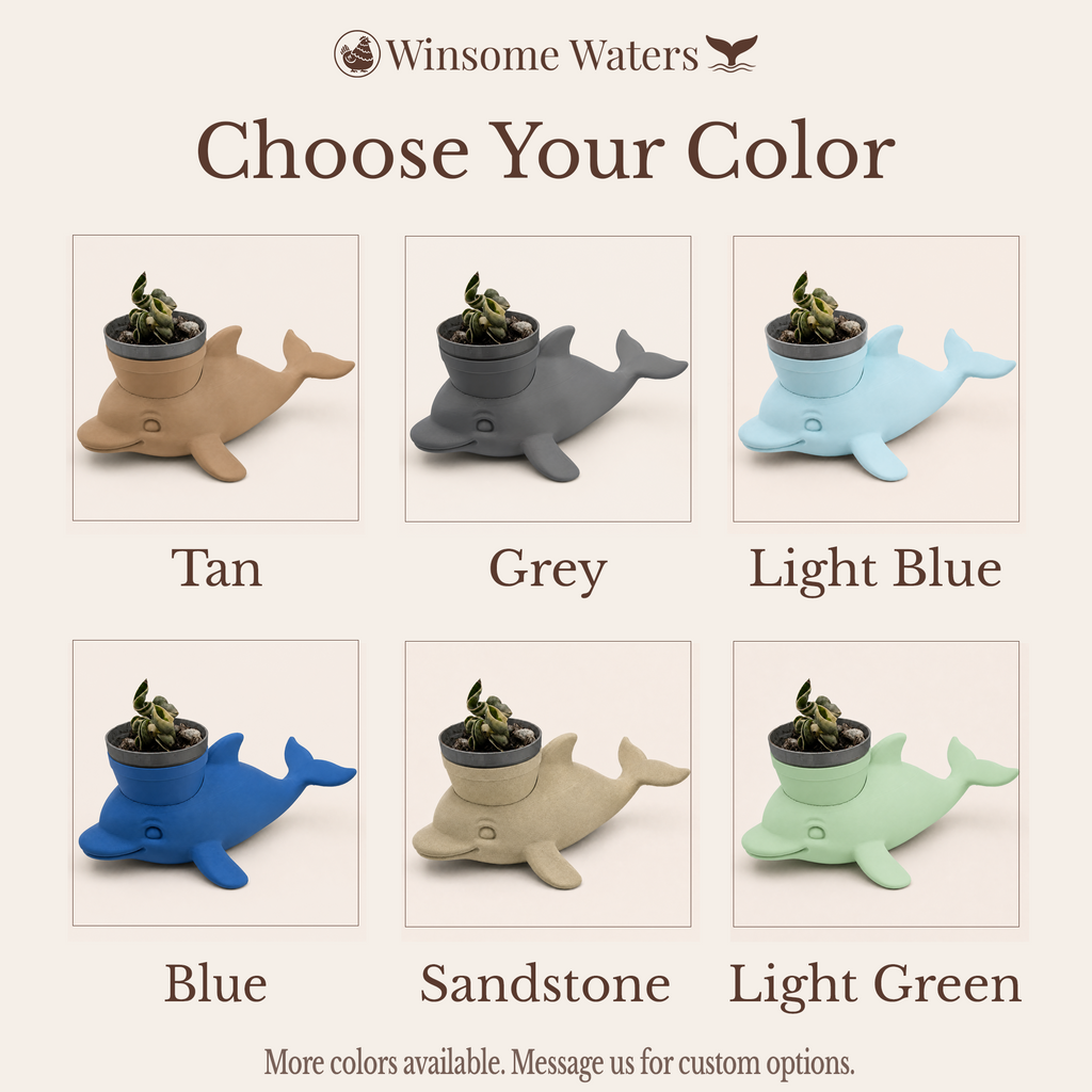 Dolphin Planter - Winsome Waters Planter