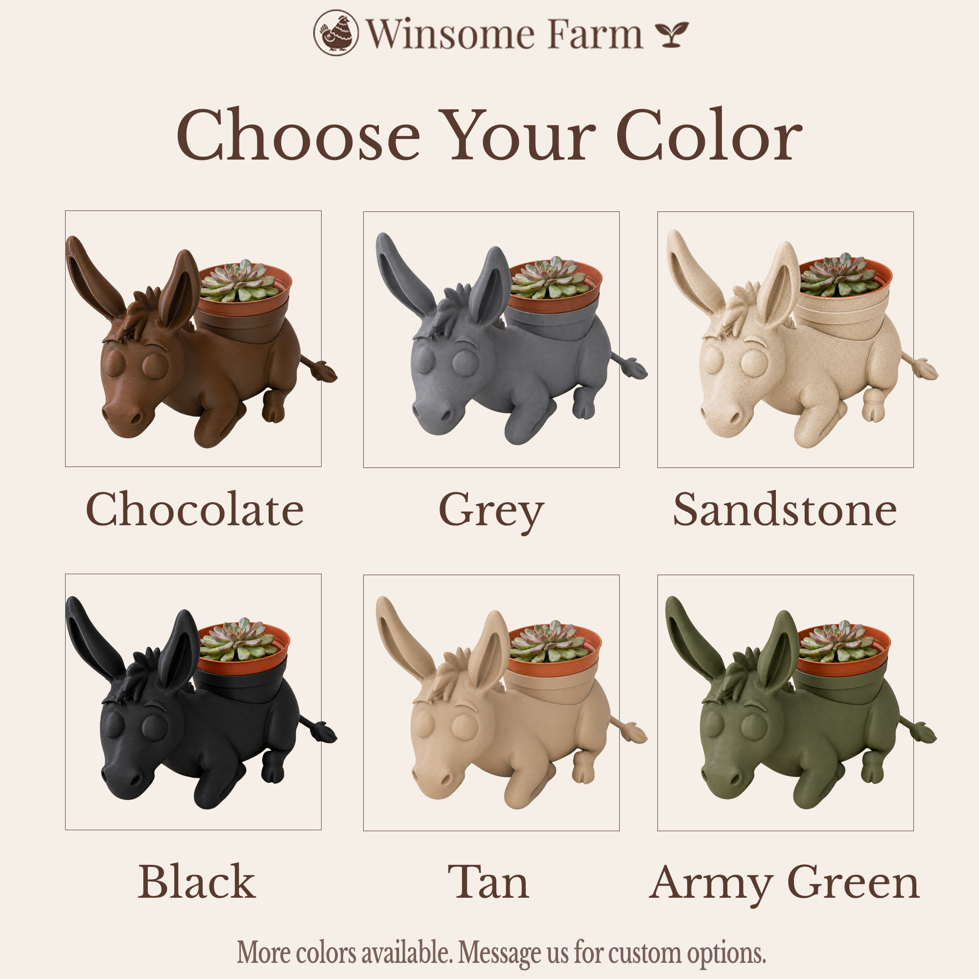 Donkey Planter - Winsome Farm