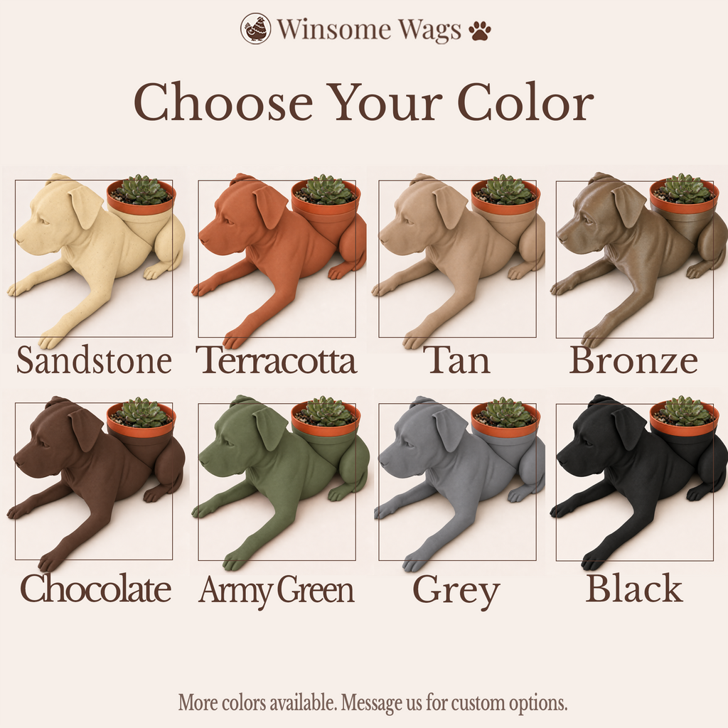 Bully Breed Planter - Winsome Wags