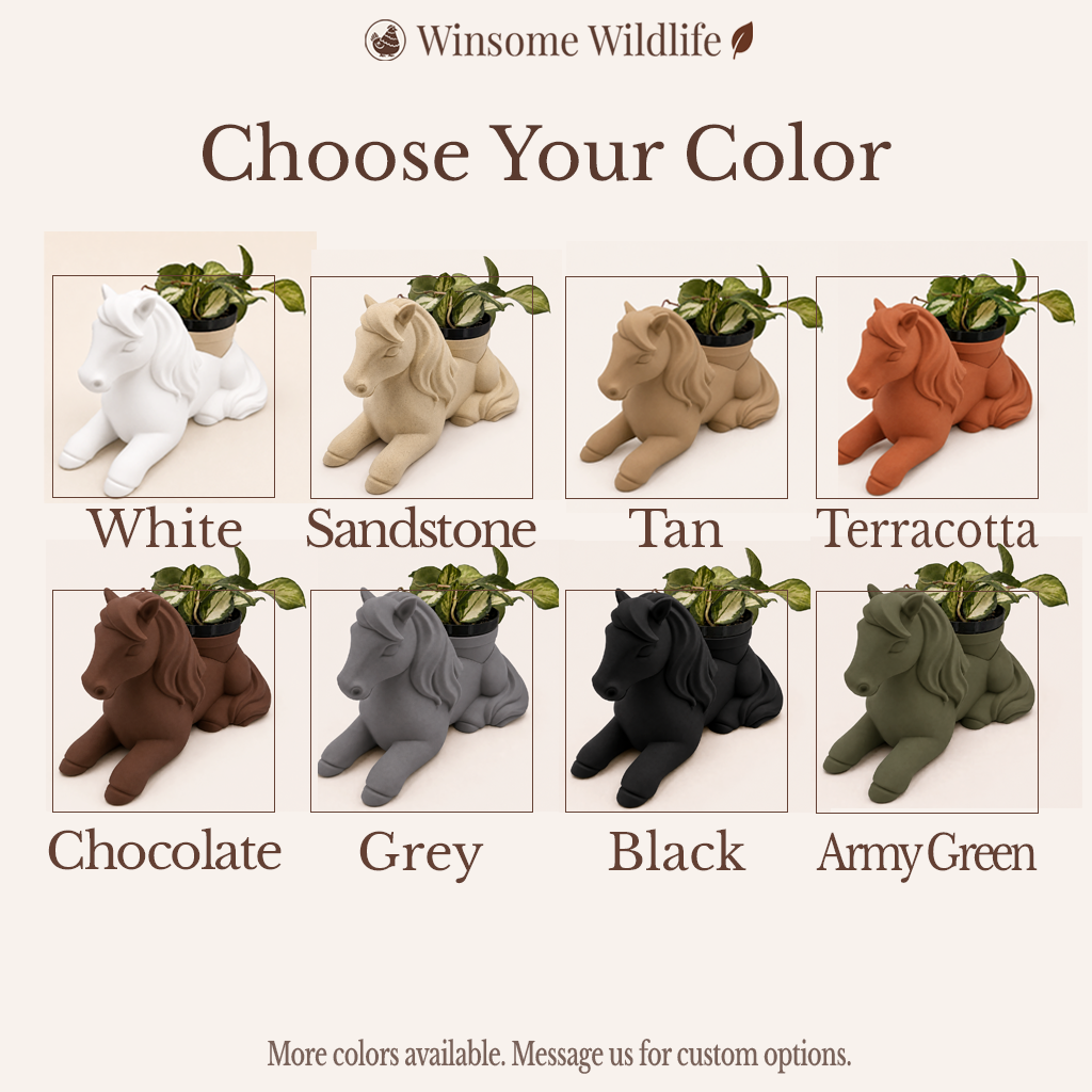 Windswept Horse Planter - Winsome Farm