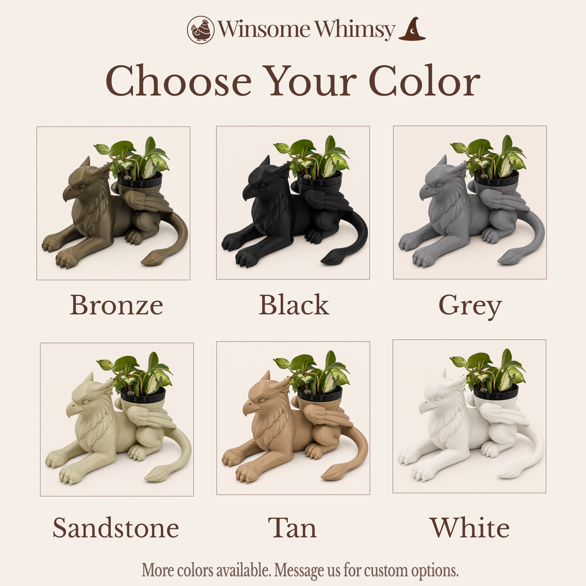 Griffin Planter and Soap Holder Bundle - Winsome Whimsy