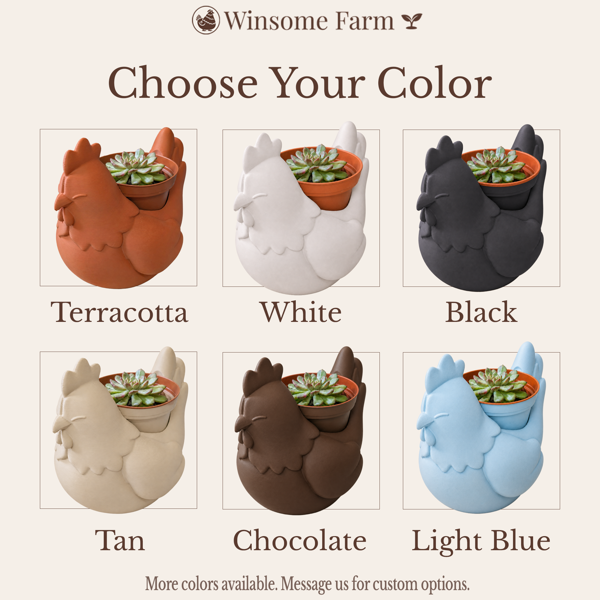 Chicken Planter - Winsome Farm