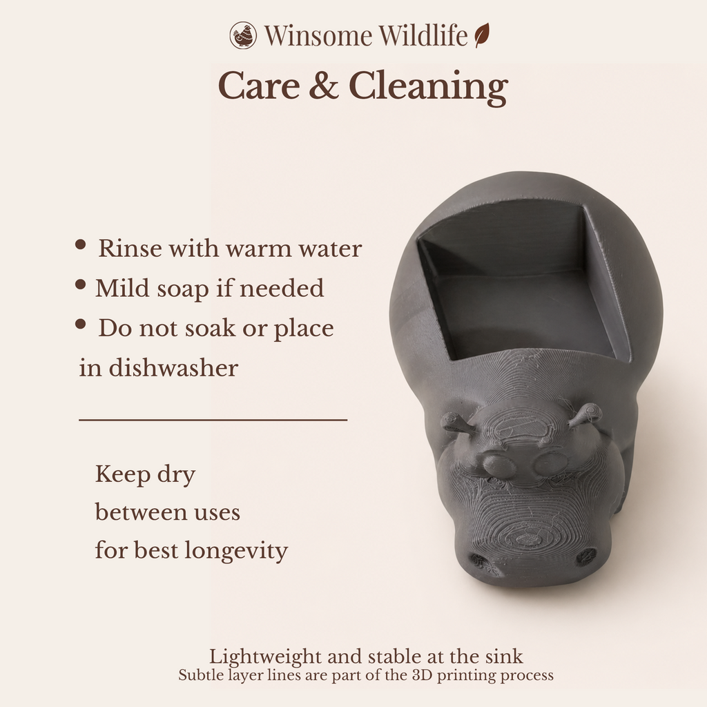 Hippo Soap Holder - Bath & Body Works Holder - Winsome Wildlife