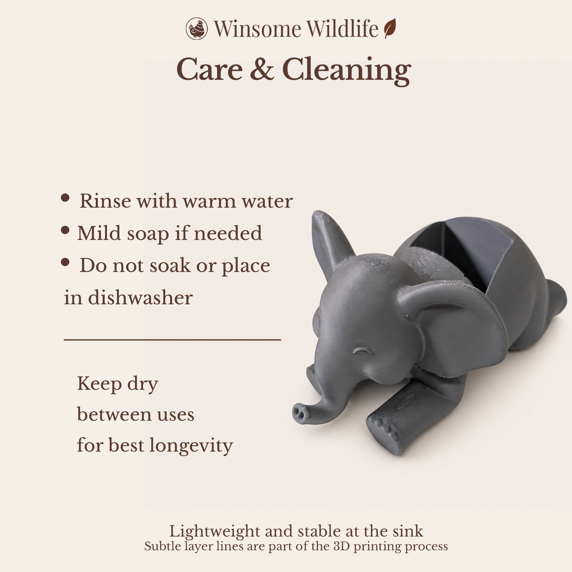 Elephant Soap Holder - Bath & Body Works Holder - Winsome Wildlife