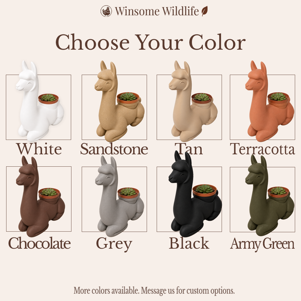 Llama Planter - Winsome Wildlife