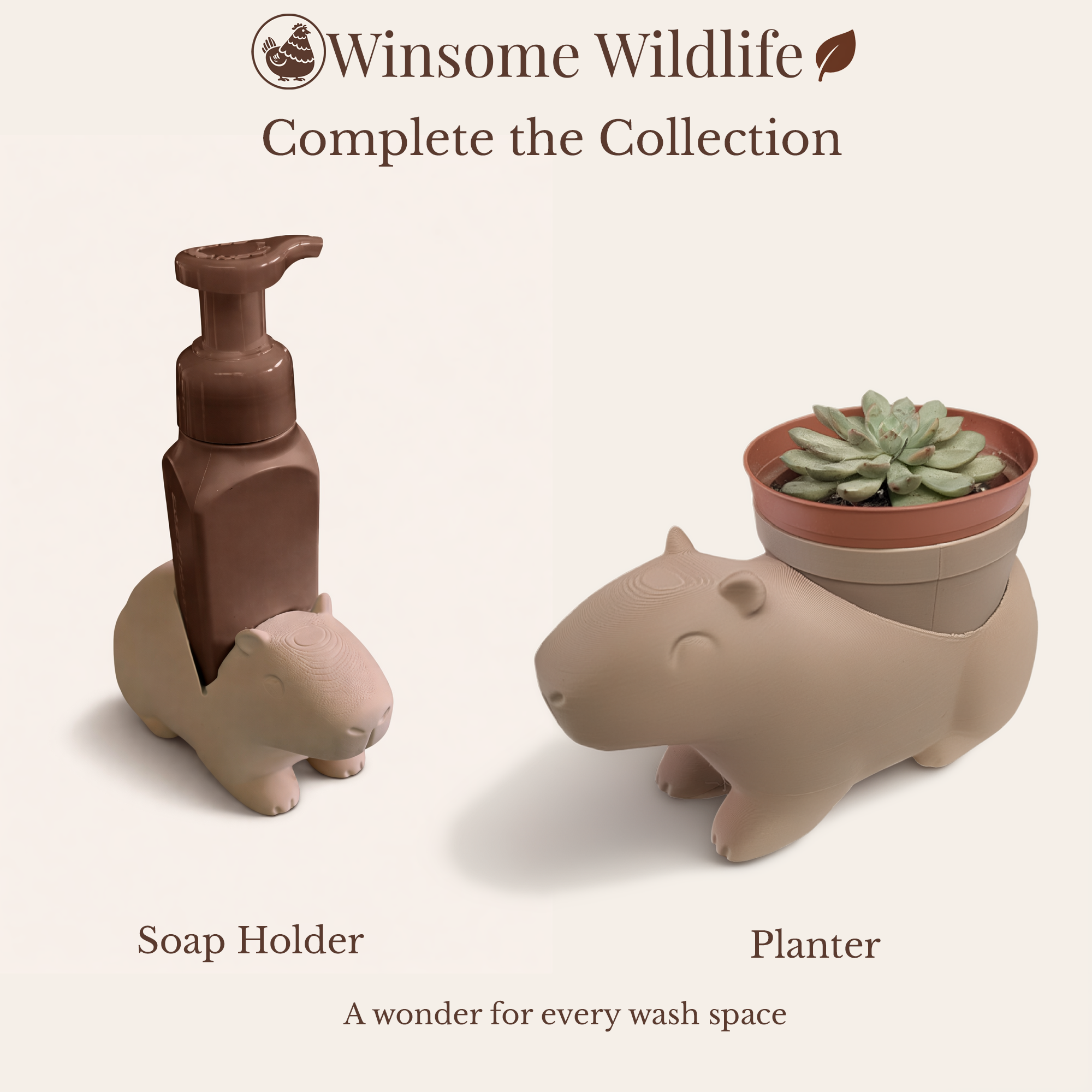 Capybara Planter - Winsome Wildlife