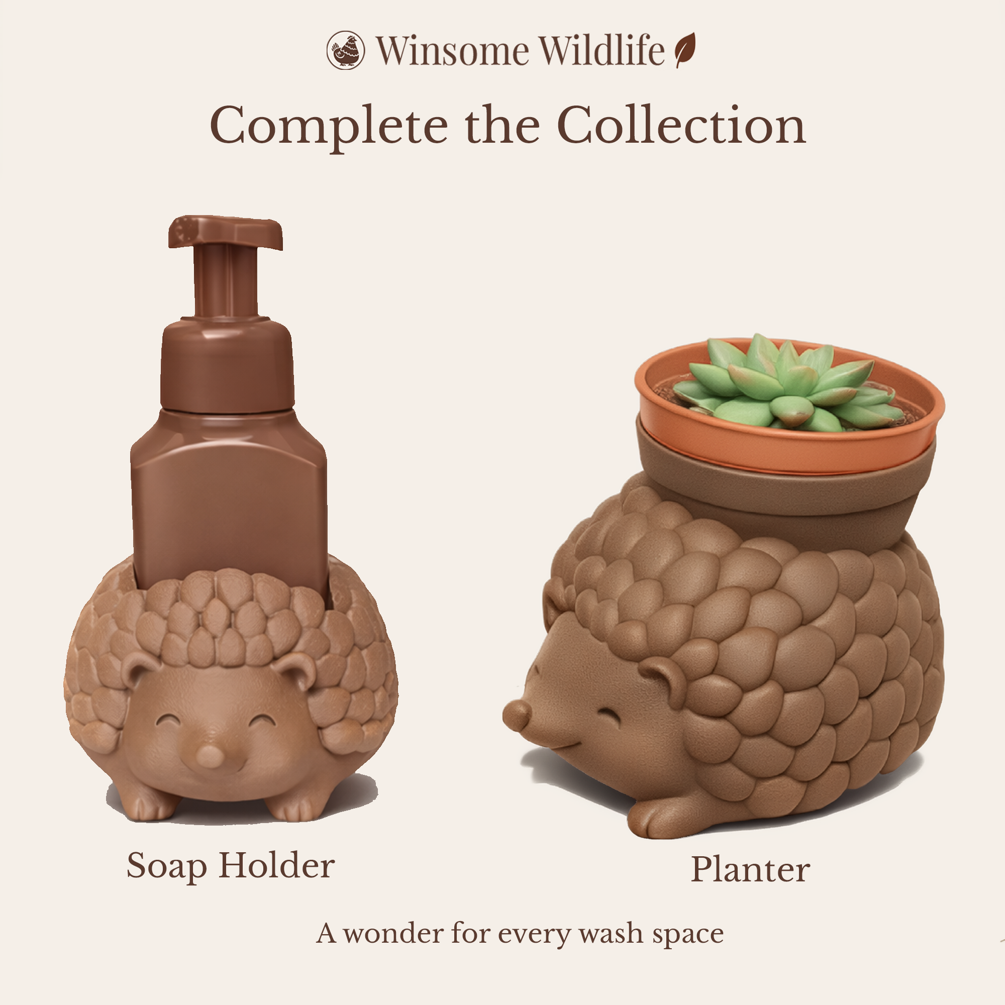 Hedgehog Soap Holder - Bath & Body Works Holder - Winsome Wildlife