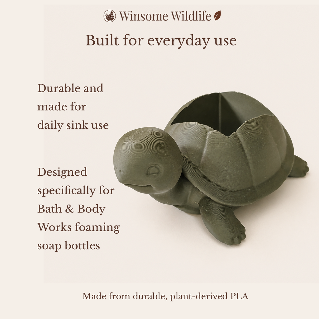 Turtle Soap Holder - Bath & Body Works Holder - Winsome Wildlife