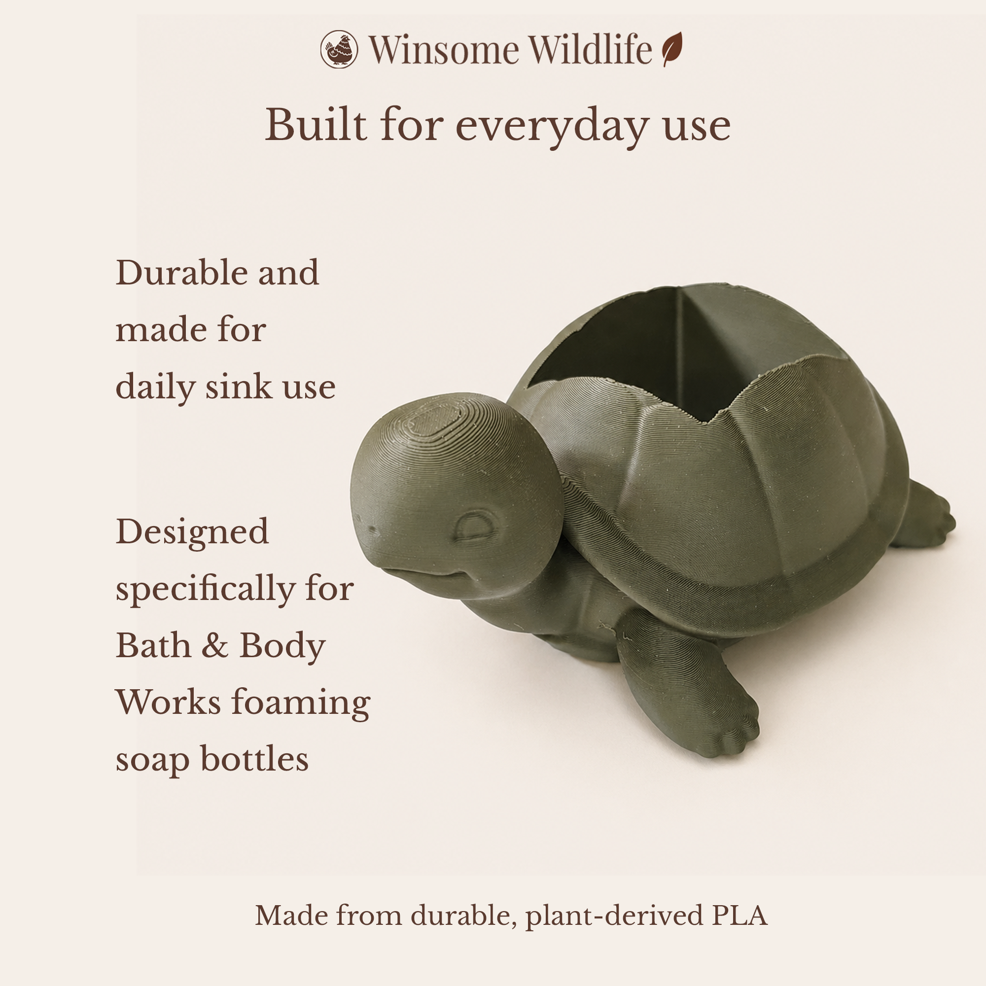 Turtle Soap Holder - Bath & Body Works Holder - Winsome Wildlife