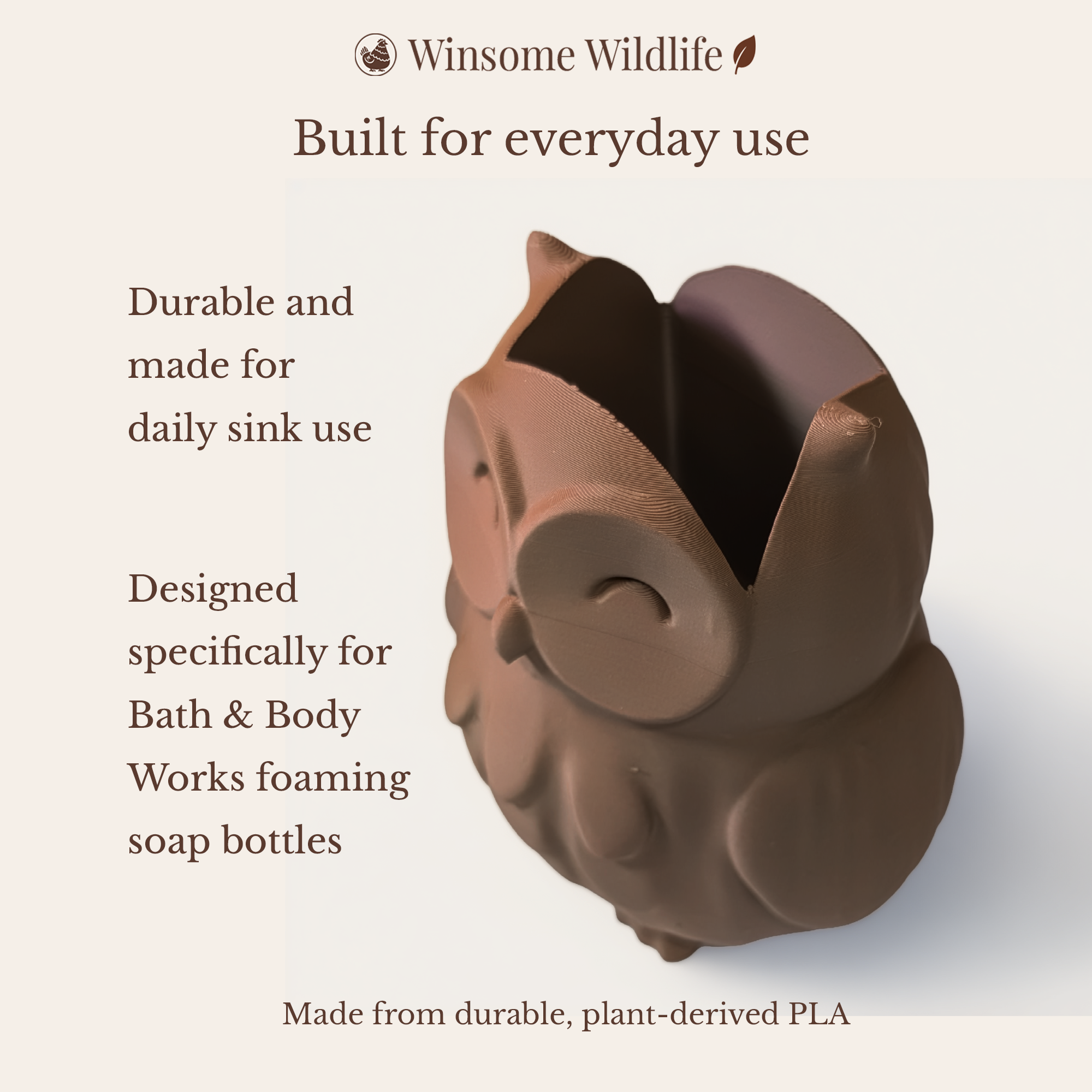Owl Soap Holder - Bath & Body Works Holder - Winsome Wildlife