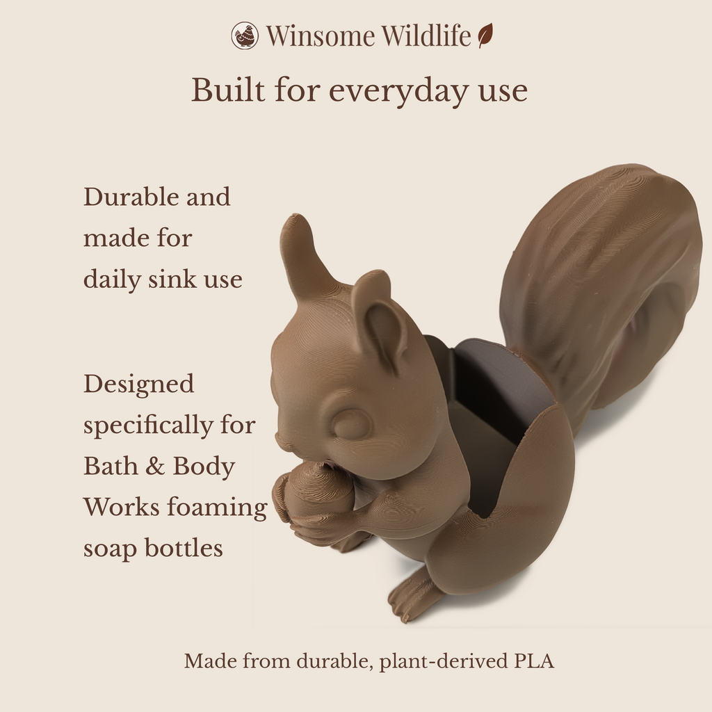 Squirrel Soap Holder - Bath & Body Works Holder - Winsome Wildlife