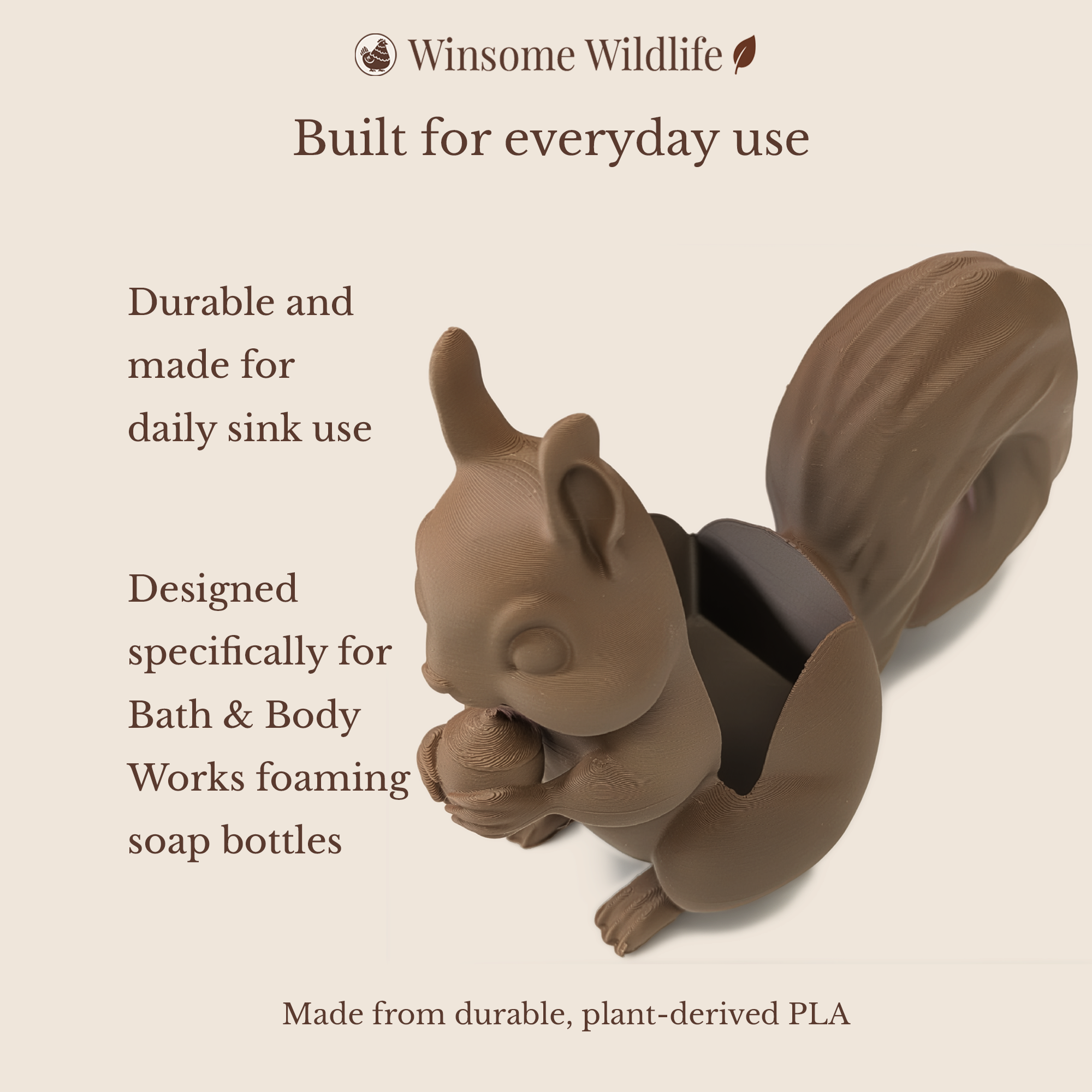 Squirrel Soap Holder - Bath & Body Works Holder - Winsome Wildlife